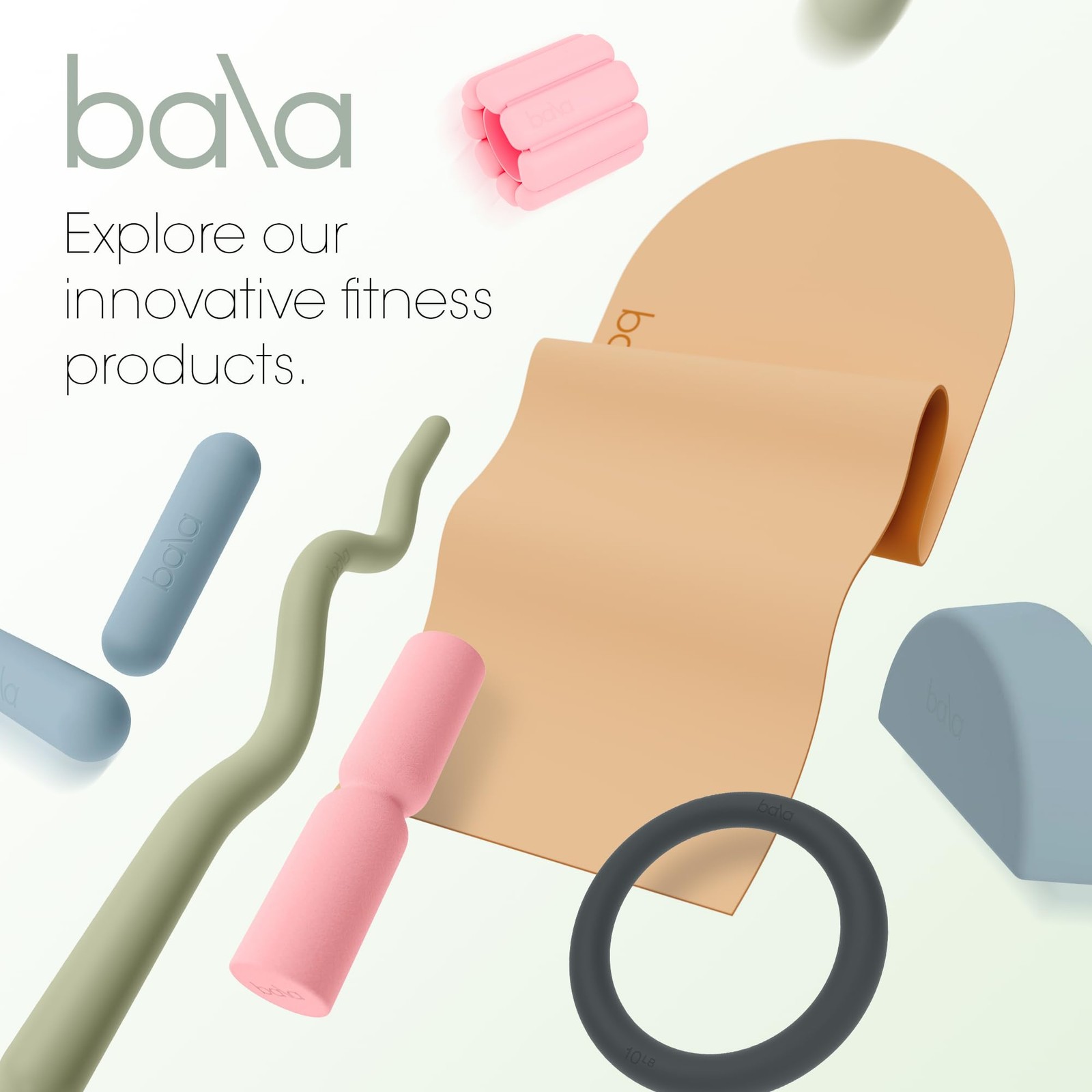 Balance Blocks 2 Pack, Yoga Blocks for Working Out, (Sea) – Semi-Circular Yog…