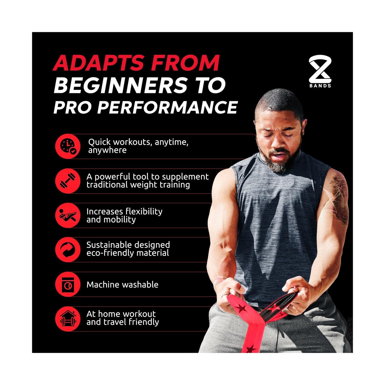 Two8 Bands Wearable Resistance Training System – Multi-Loop Fabric … Fas