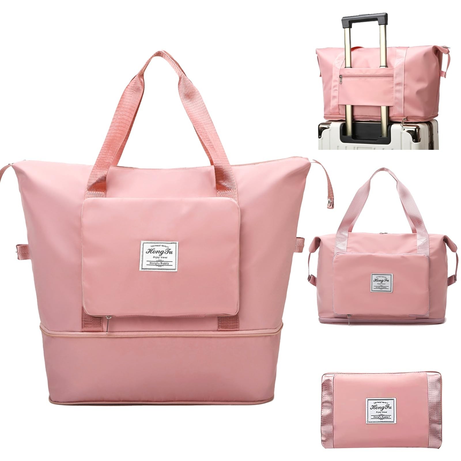 Travel Bag for Women Expandable Weekender Overnight Bag Carry on Sports Tote …