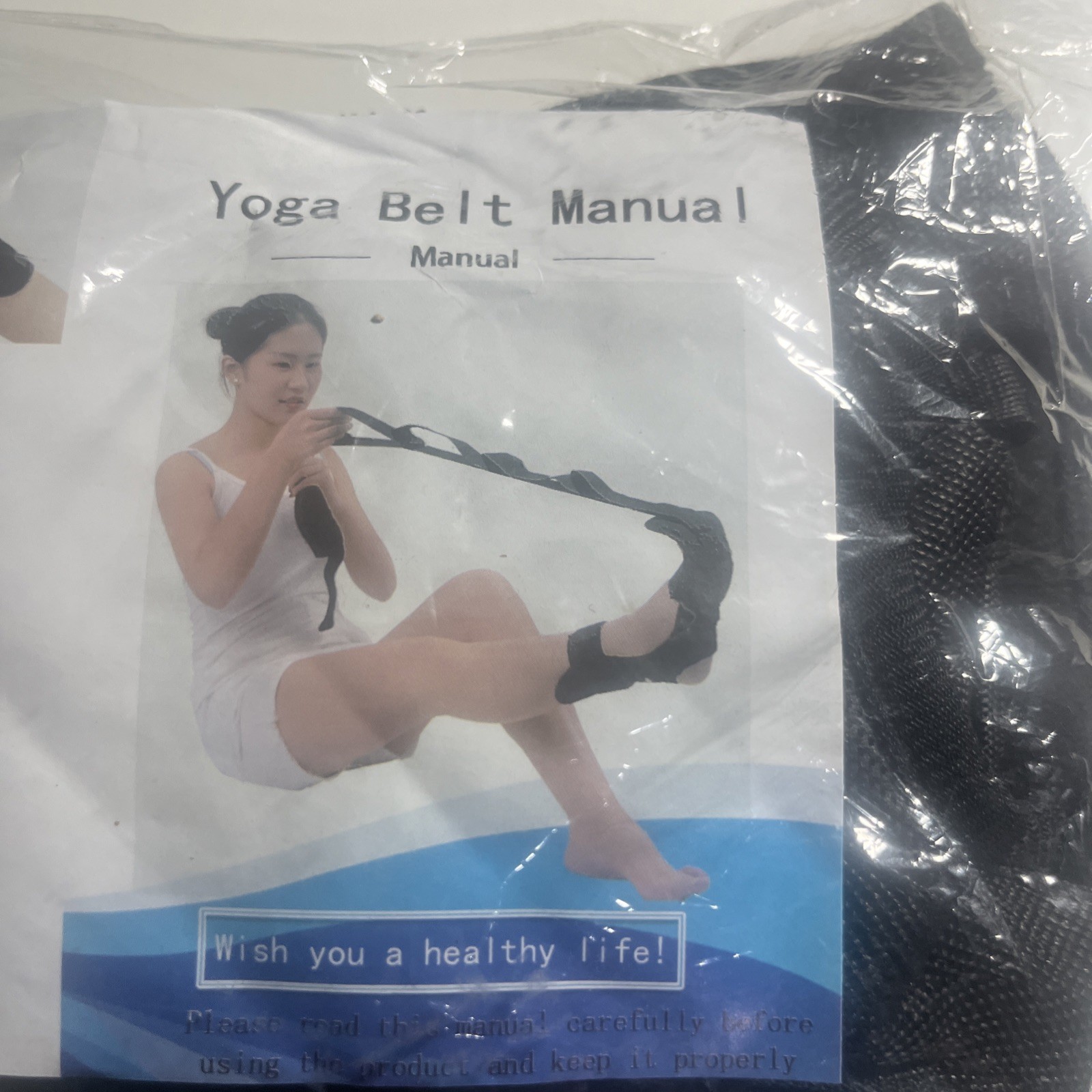Stretching Strap Yoga Belt Manual Stretch Out Straps NEW SEALED