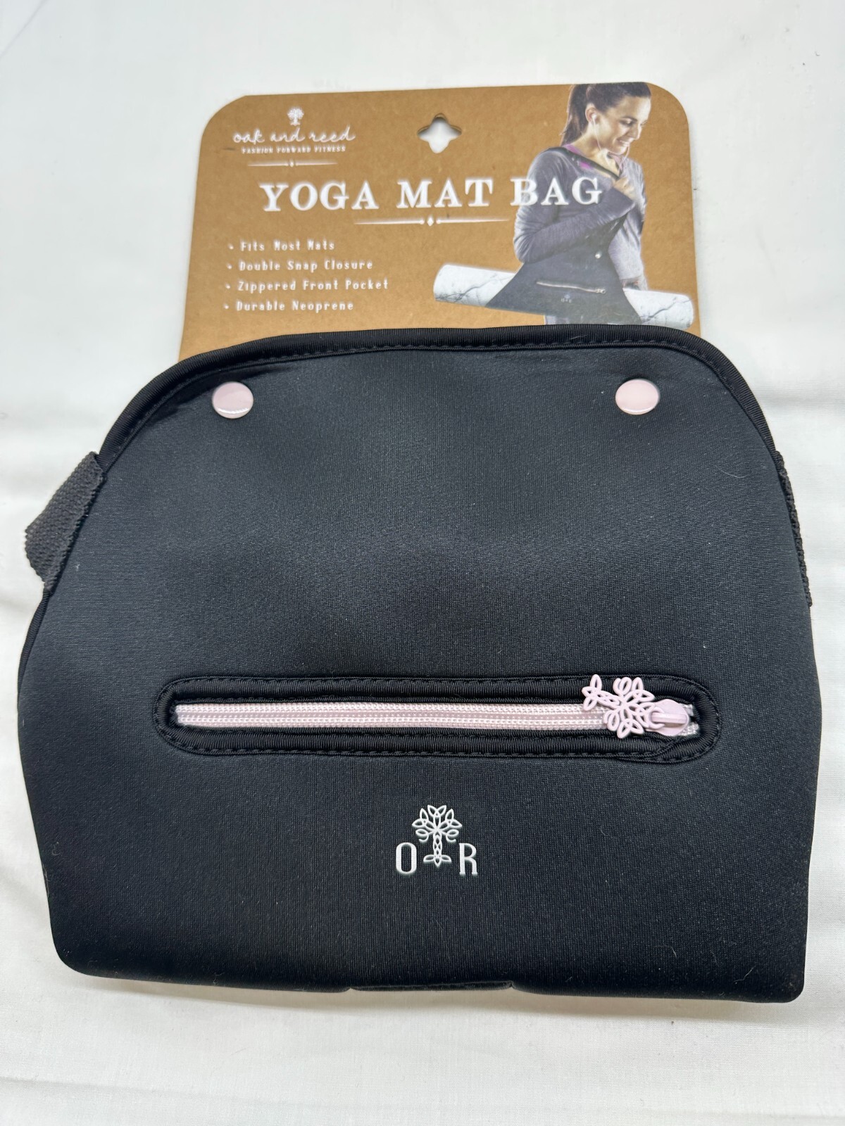 Oak and Reed Yoga and Fitness Exercise Mat Set (24&Prime;x68&Prime;x4mm) – Sling and Bag