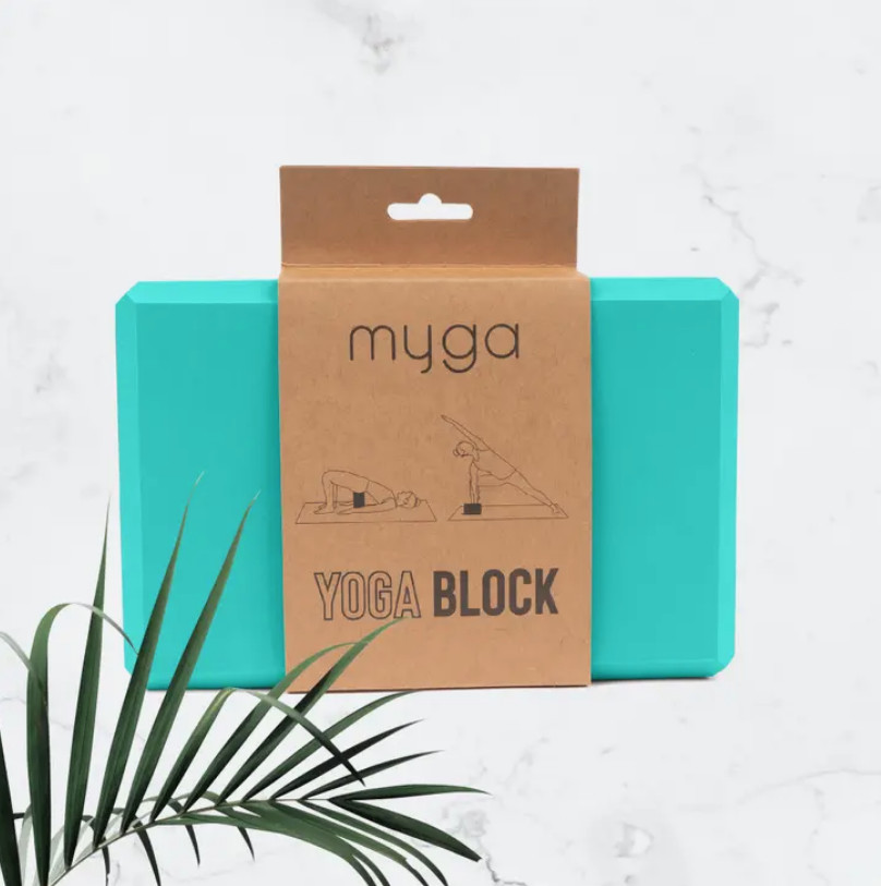 Myga Turquoise Foam Yoga Block