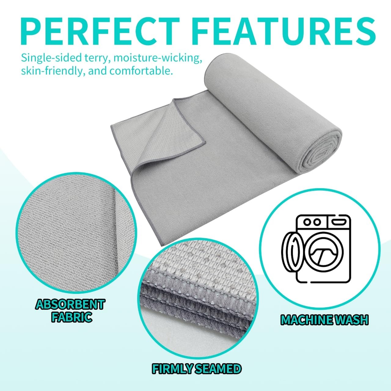 Ifwind 2 Pack Yoga Mat Towels Grip Dotanti-Slip Hot Yoga Towelabsorbent