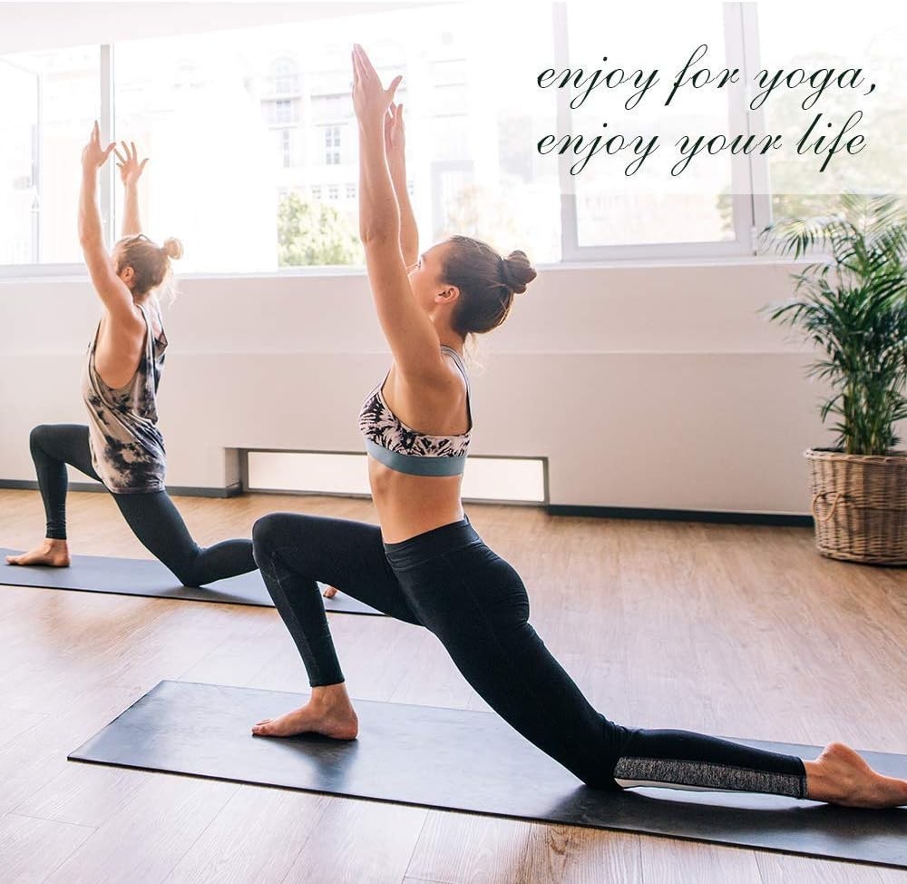 2 Pack Cork Yoga Blocks with Yoga Strap Set – 4 x 6 x 9 inch