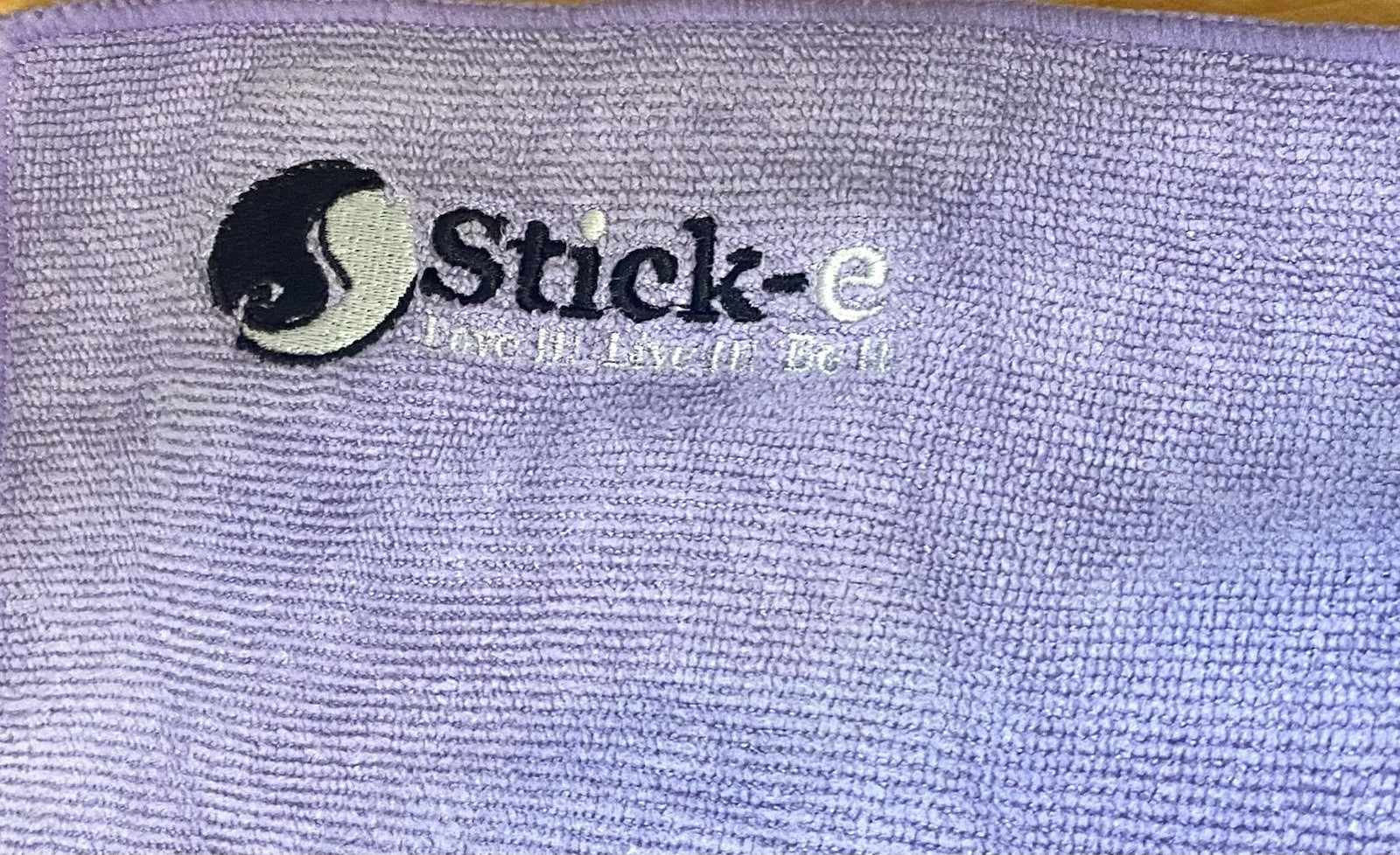 Stick-e Yoga Mat Towel Purple Non Slip Grip Hot Yoga Microfiber Cover Purple