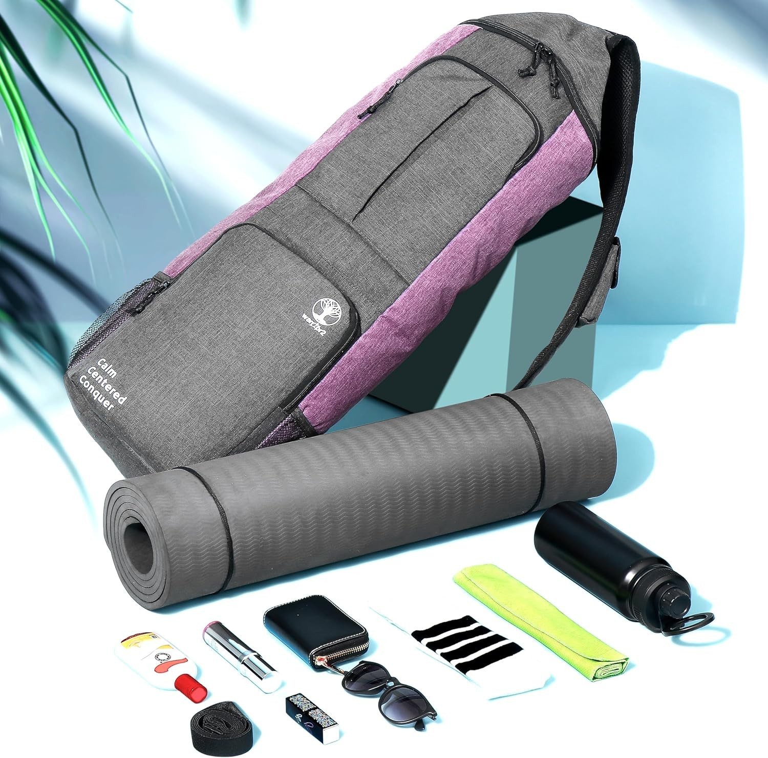 Durable Yoga Bag with Adjustable Strap & Multiple Pockets for Active Lifestyles