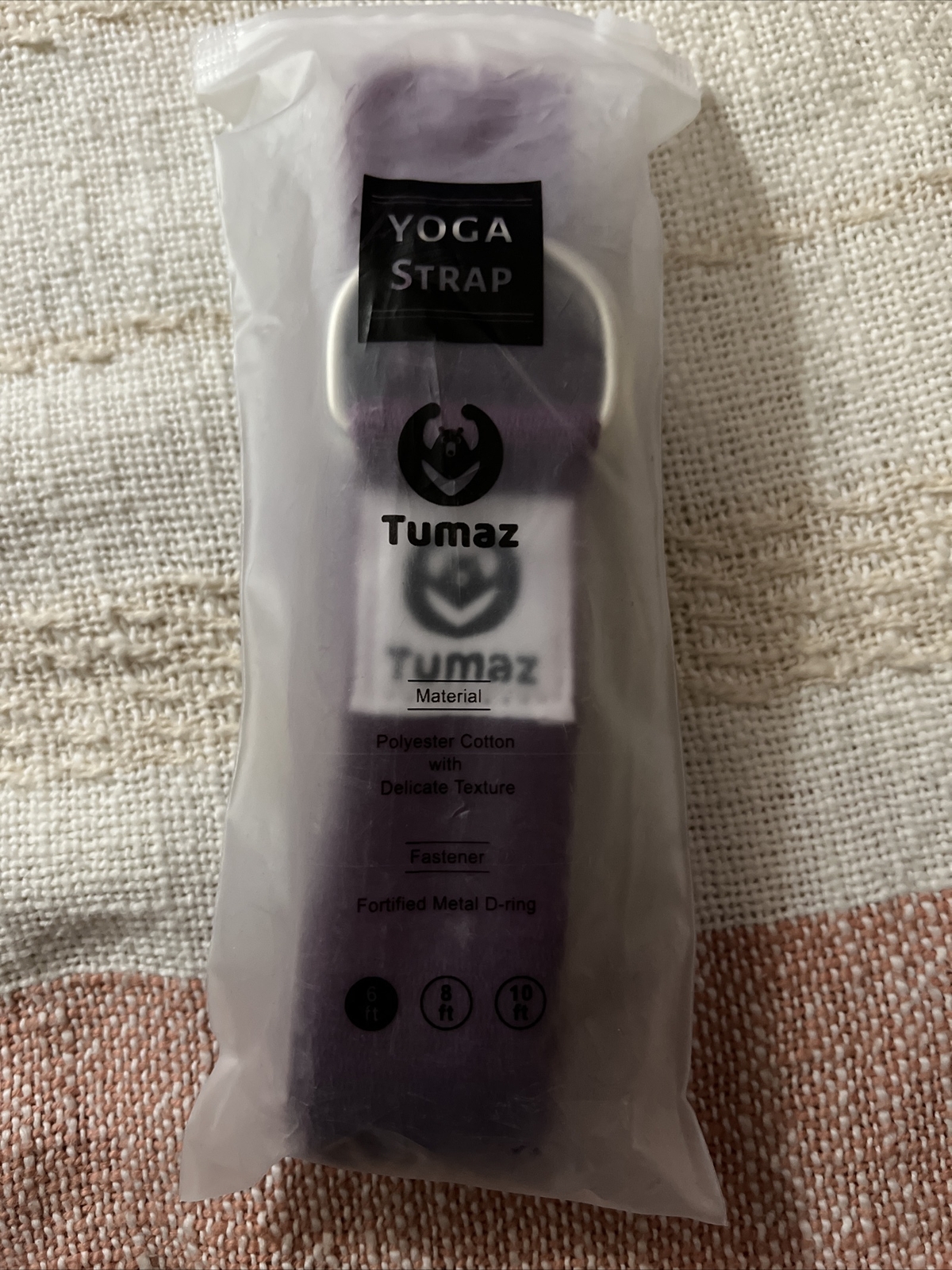 Tumaz Purple Yoga Strap new 6ft. B2