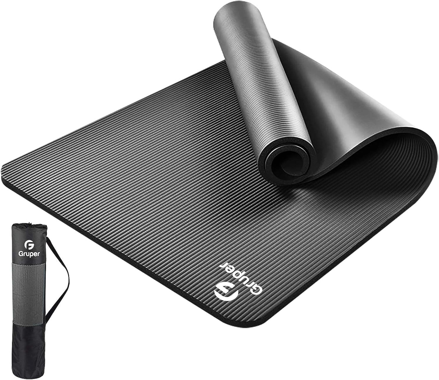 Yoga Mat Non Slip Extra Thick,72&Prime;Lx32&Prime;W x 0.6&Prime;TH,Anti-Tear w/Carrying Strap&Bag