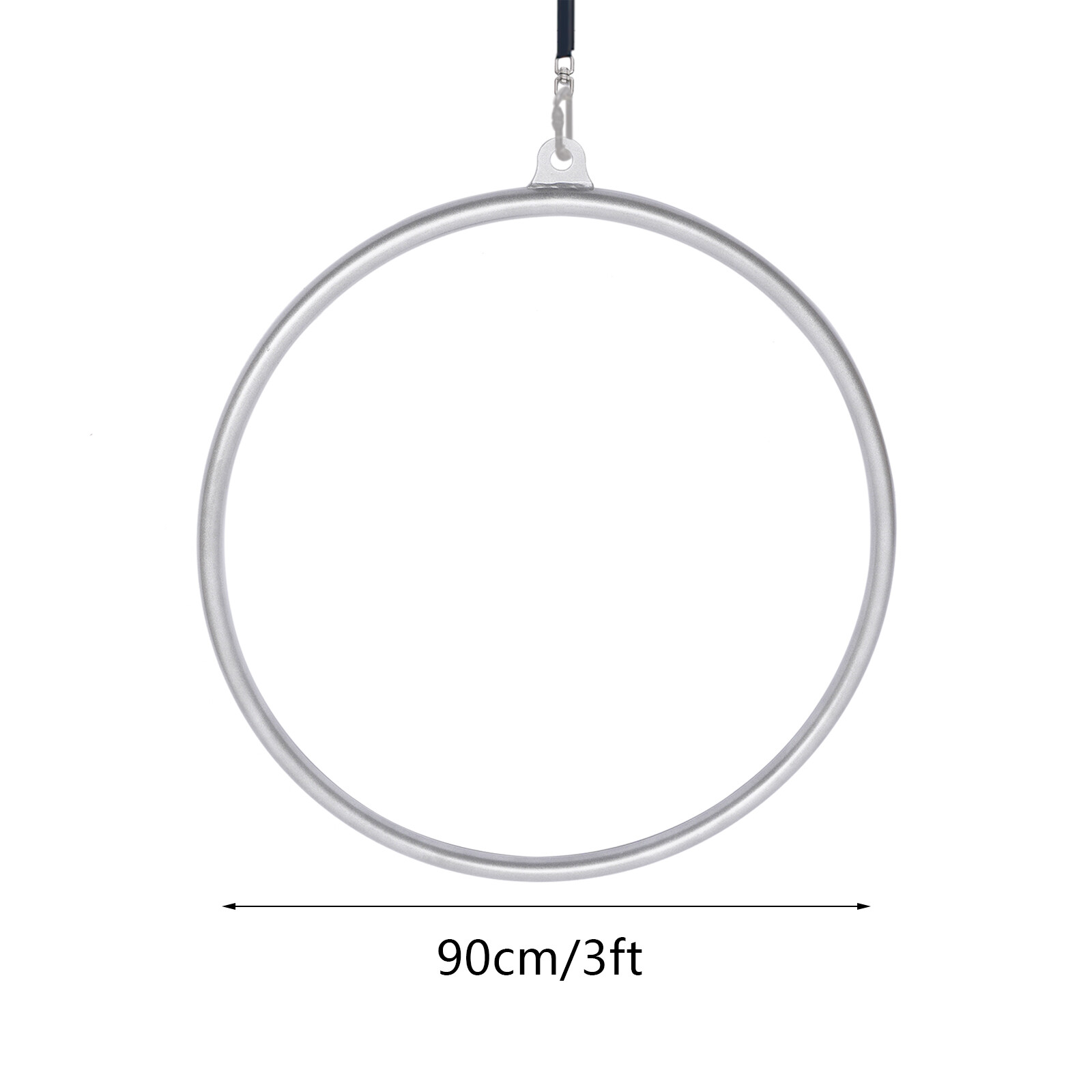 90cm Aerial Lyra Hoop Gymnastic Equipment Lifting Ring Yoga Ring Dance Stainless