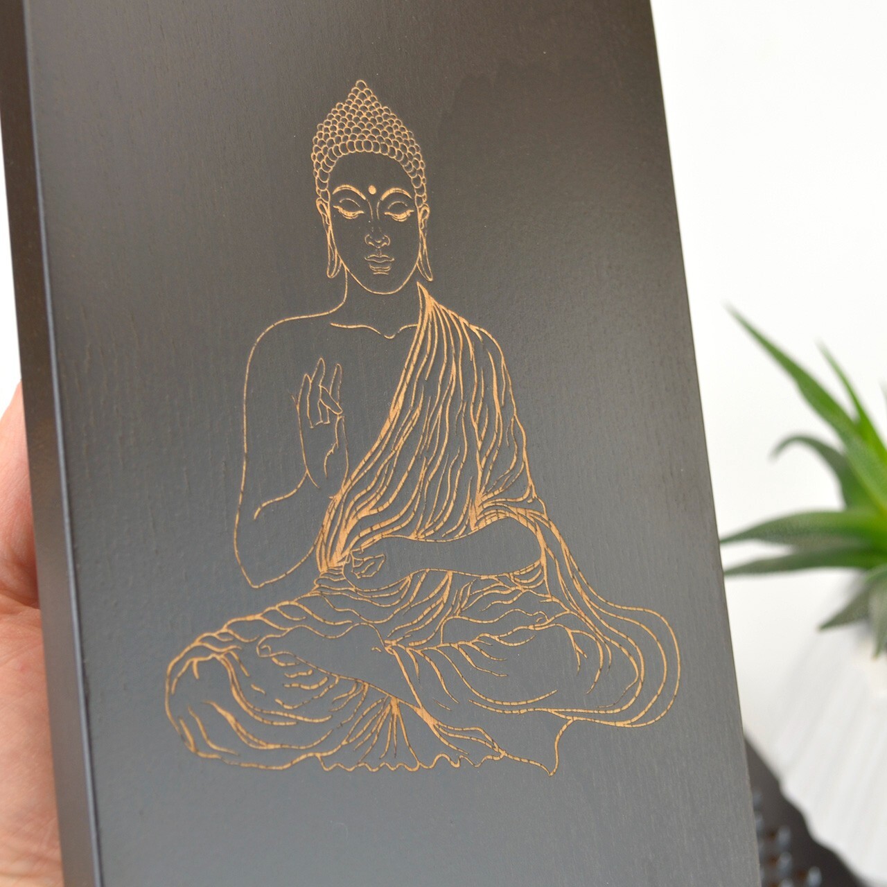 Sadhu Board Engraving Buddha and Mandala Galvanized Nails 10 mm/0.4 inch