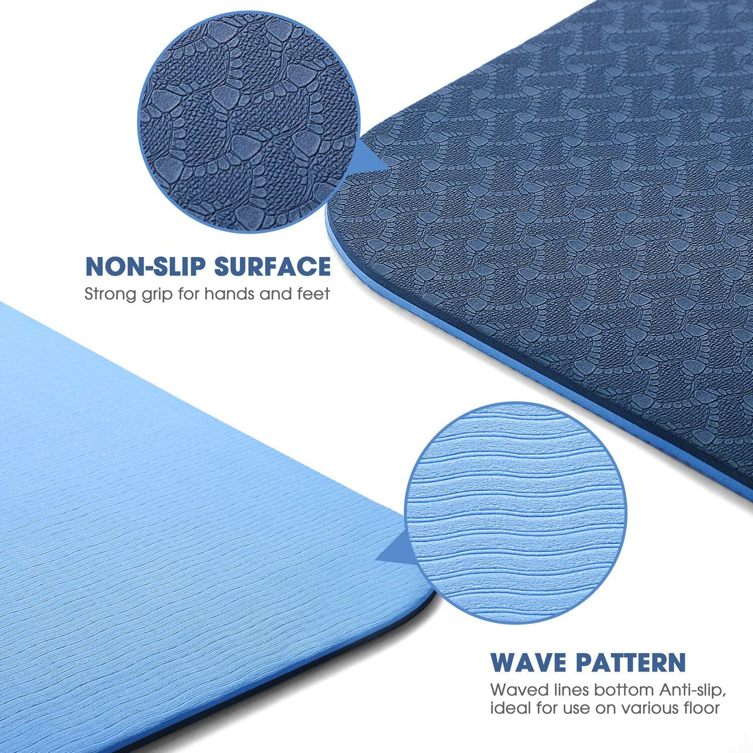 Twing Eco Friendly TPE Yoga Mat Non-Slip Workout