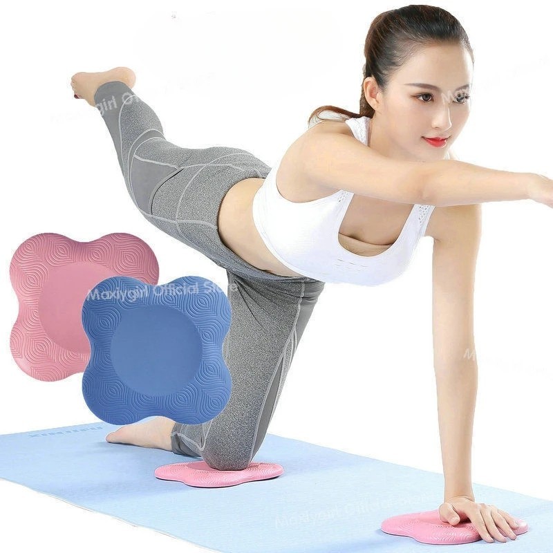 2pcs Yoga Knee Pad Cushion Thick Non Slip Fitness Support.