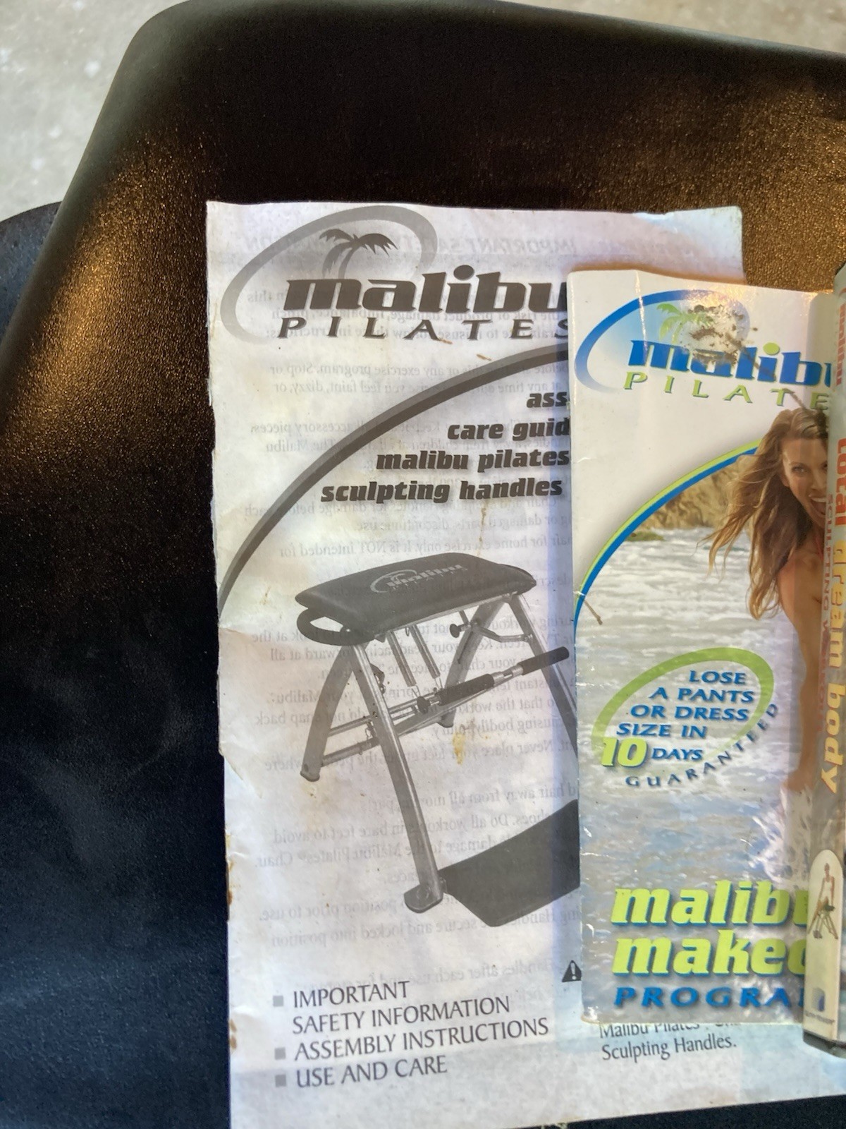 Malibu Pilates Pro Chair Bench Workout Machine 3 DVD’s & High Impact Springs
