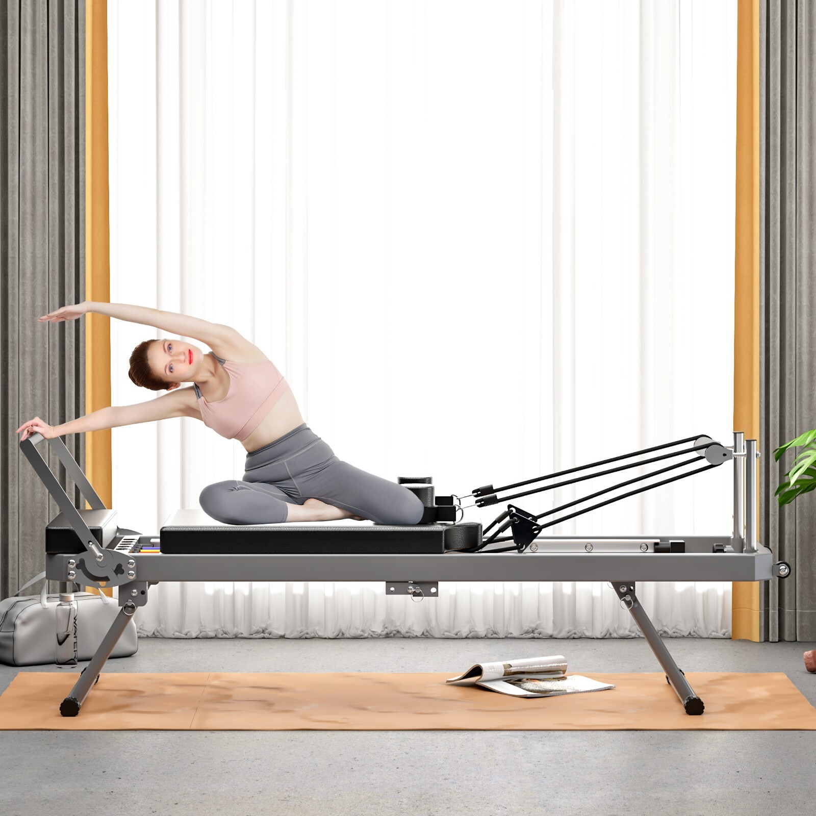 Pilates core bed, foldable home high quality, yoga studio fitness equipment