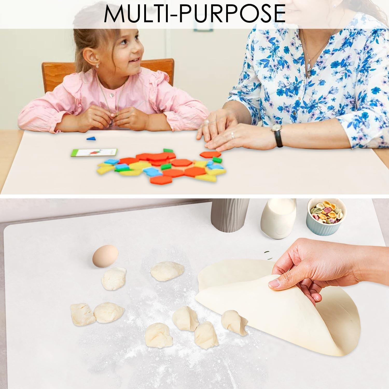 Extra Large Silicone Mat for Kitchen Counter 36&Prime; x 24&Prime; Silicone Table Mat for…