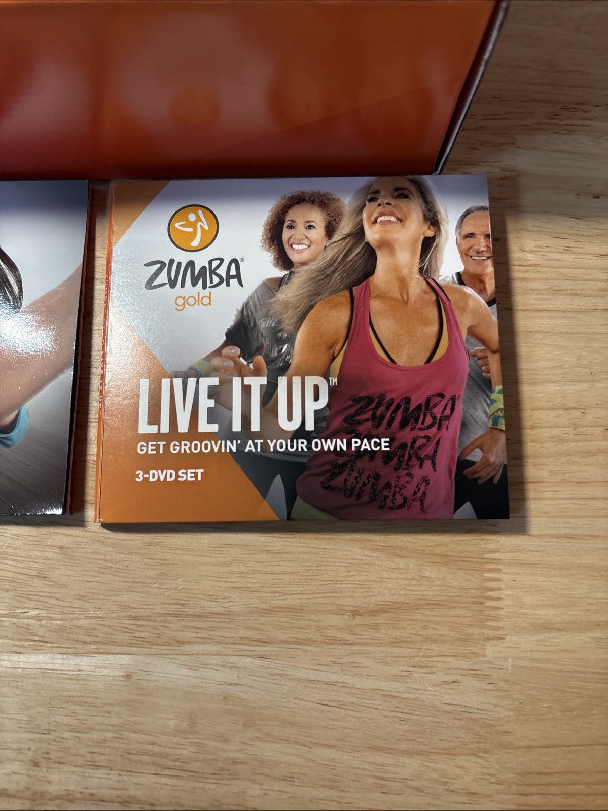 ZUMBA Gold Live It Up Set Dance Fitness Workout Dvds Toning Sticks Guide OpenBox