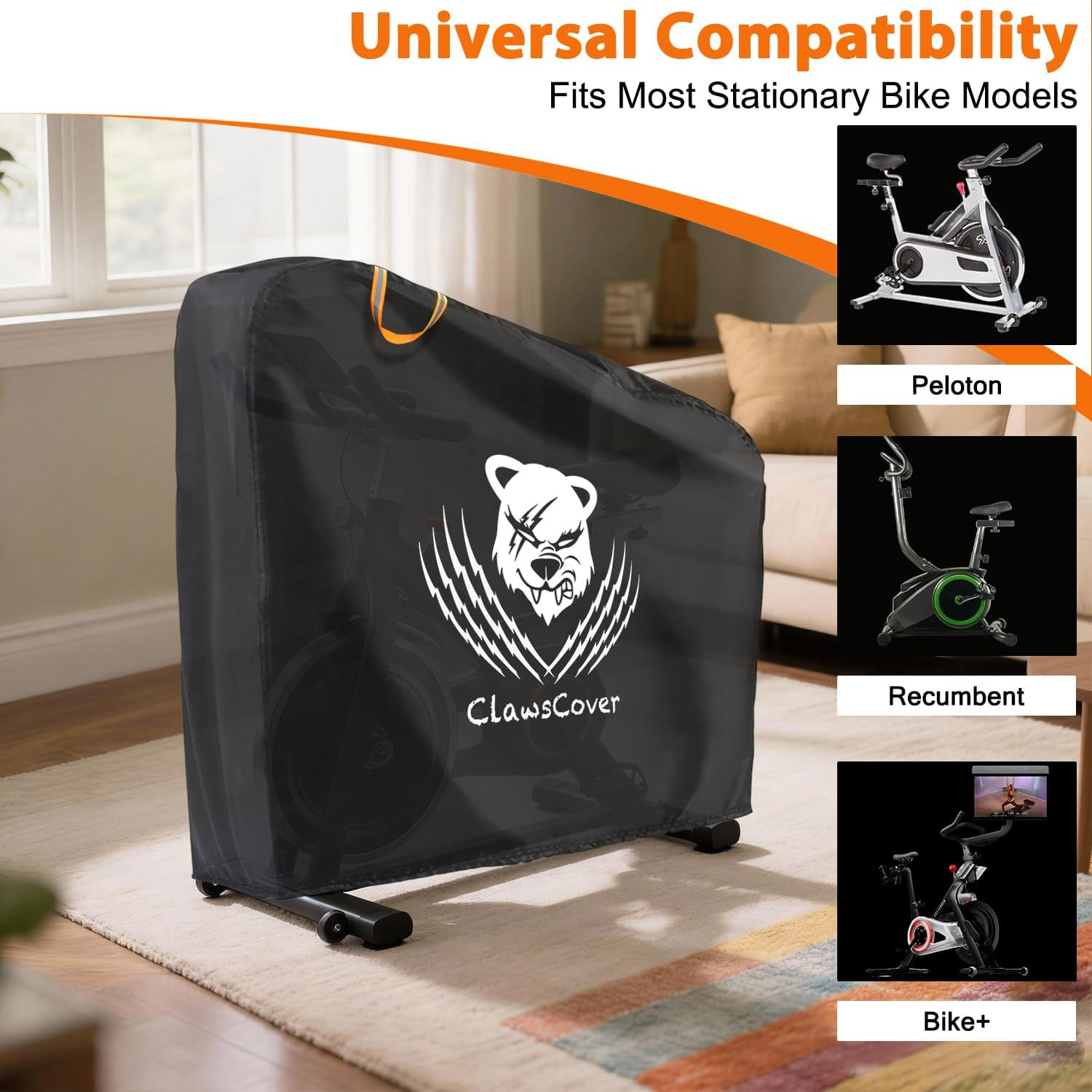 Exercise Bike Cover Waterproof Outdoor,Dust Poof,Drawstring,Storage Bag | Statio