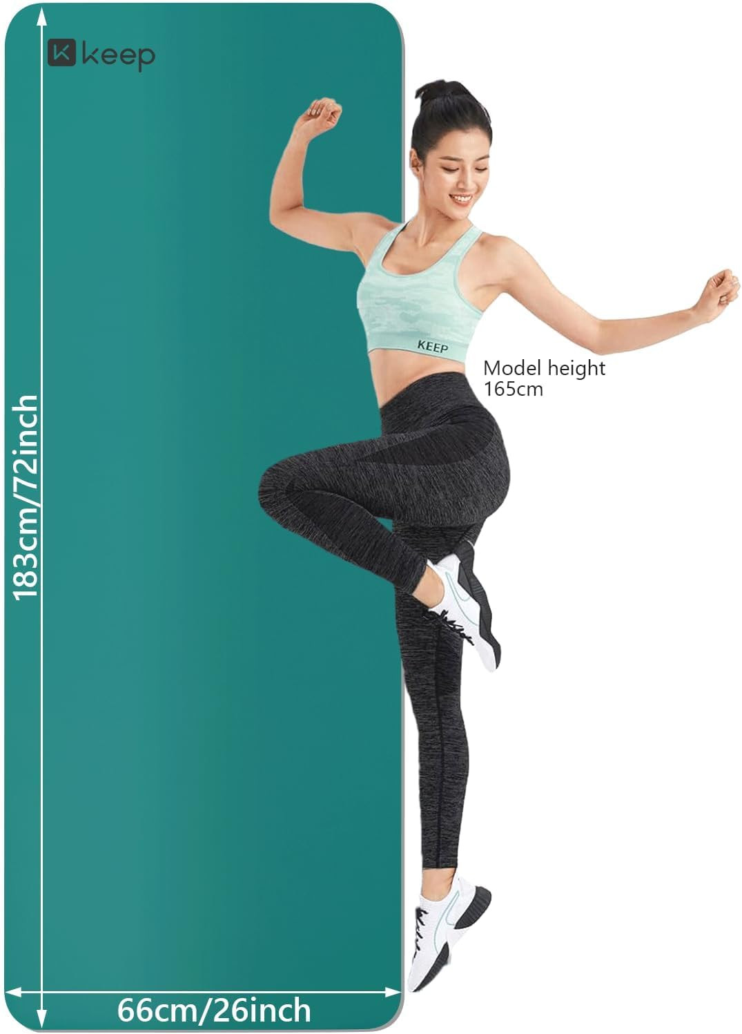 Rubber Yoga Mat – Professional Sweat Absorbent PU & Natural Rubber. Non Slip Wor