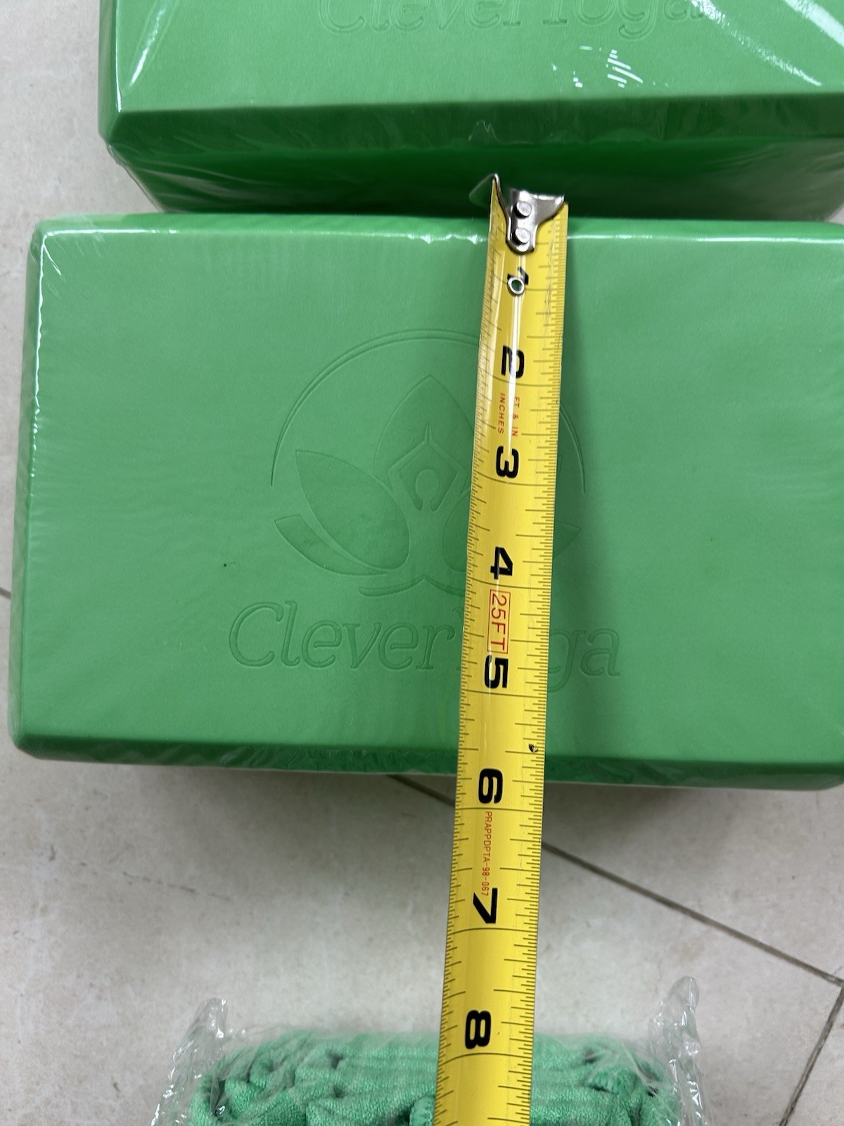 Clever Yoga 2 Foam Blocks And Towel Set NEW IN PACKAGE