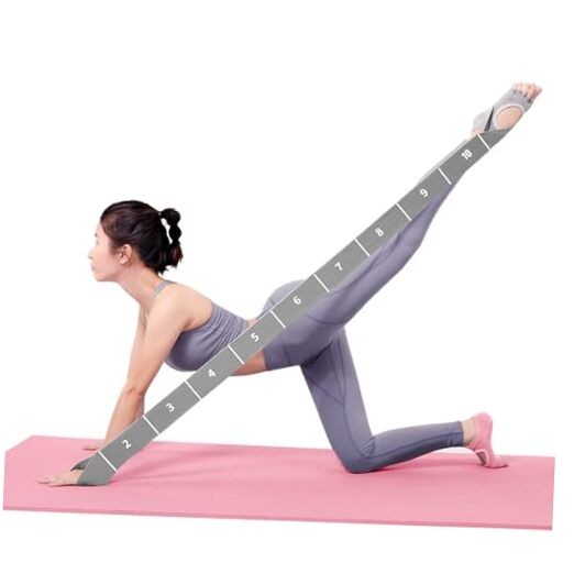 11 Loops Stretch band – Yoga, Pilates, Ballet, and Physical 11 Grids-Grey