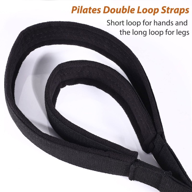 Pilates Reformer Double Straps Handle D-Ring Fitness Yoga Accessories Gift