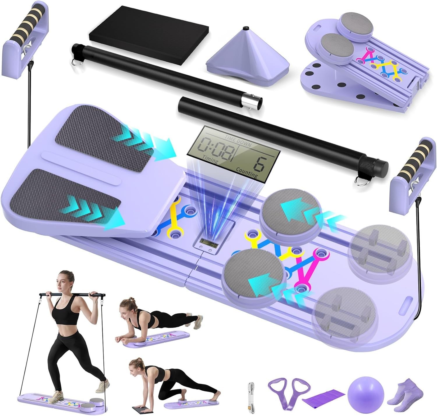 Pilates Reformer Foldable Reformer Pilates Machine & Equipment for Home Use