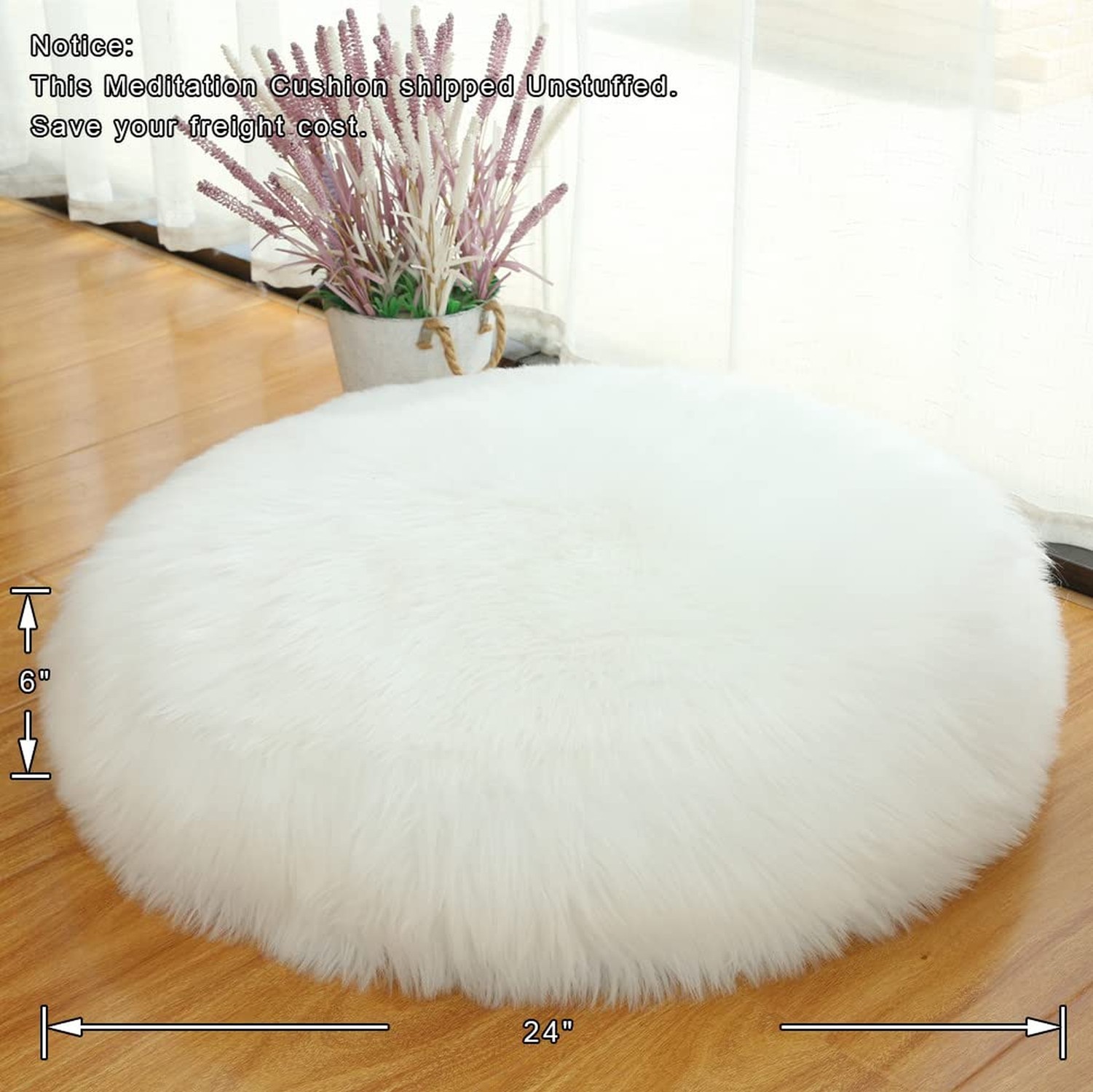 Asuprui Unstuffed Floor Pillow Meditation Cushion No Filler Large Floor Cushi…
