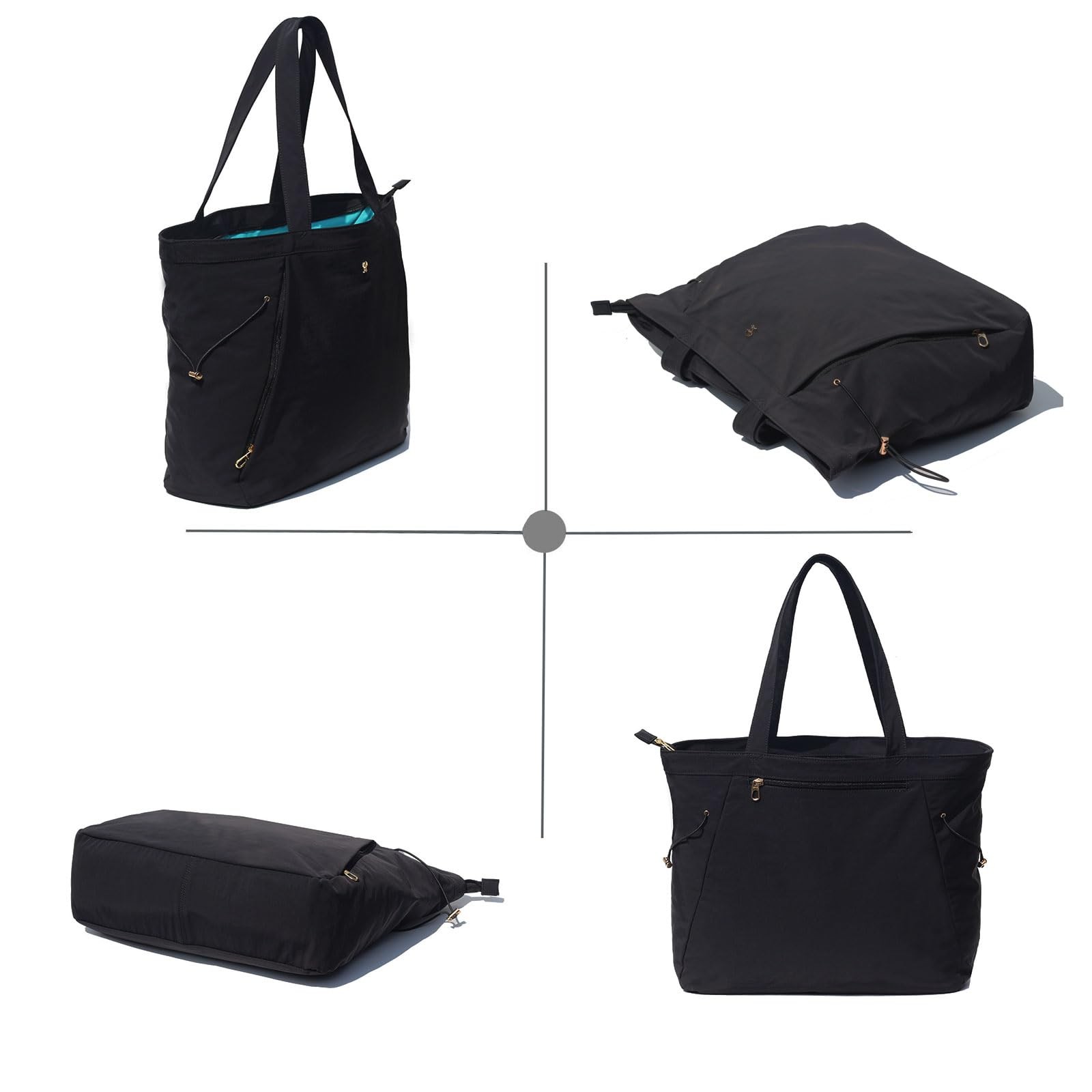 Womens Yoga Tote Bag Shoulder Drawstring Office Workout Travel Carryall Gym