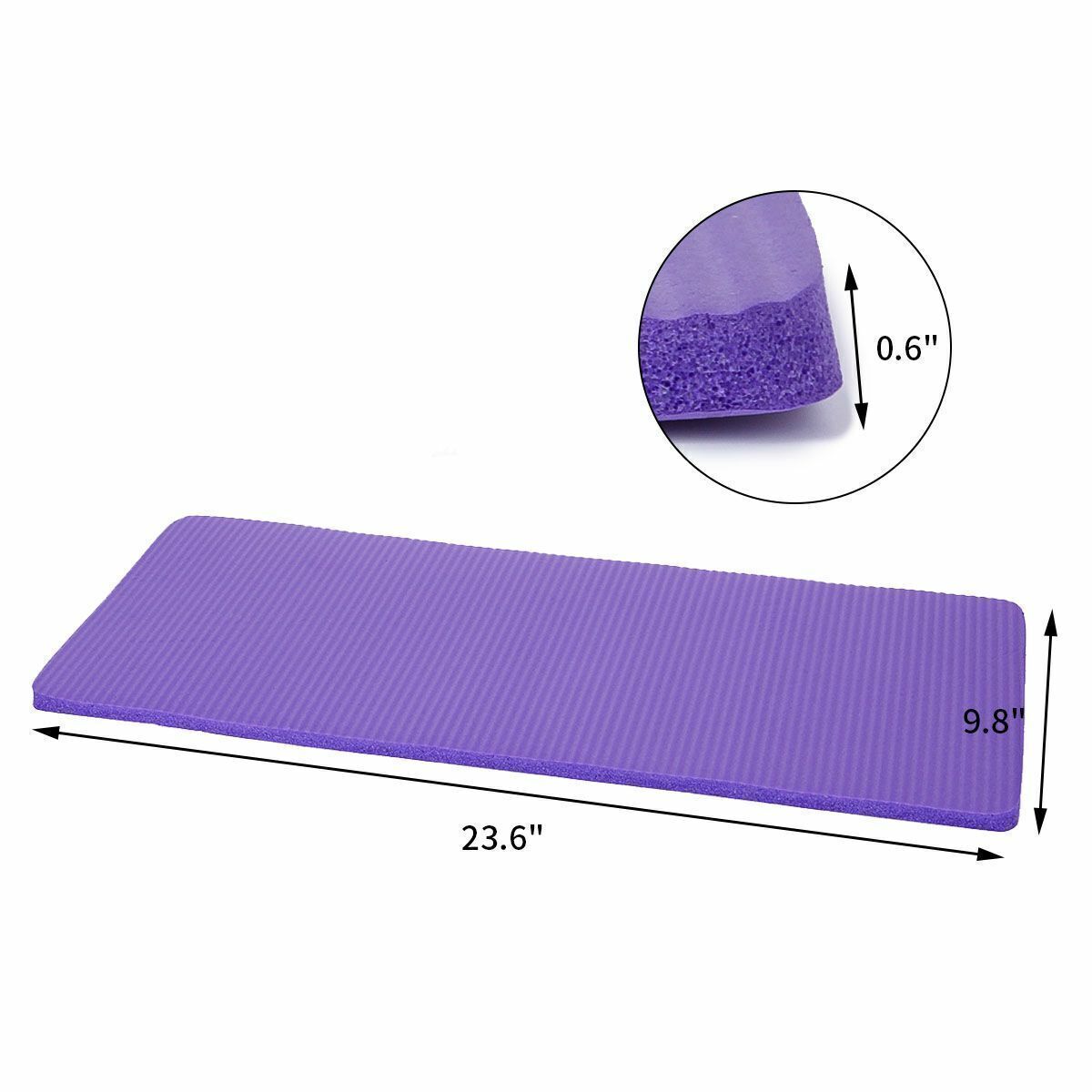 15mm Thick Yoga Mat Economic Home Gym Pilates Floor Exercise Fitness Knee Pad US