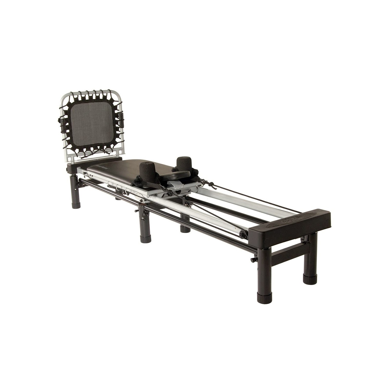 Pilates Reformer Workout Machine – Home Gym, 300lb Capacity, Black