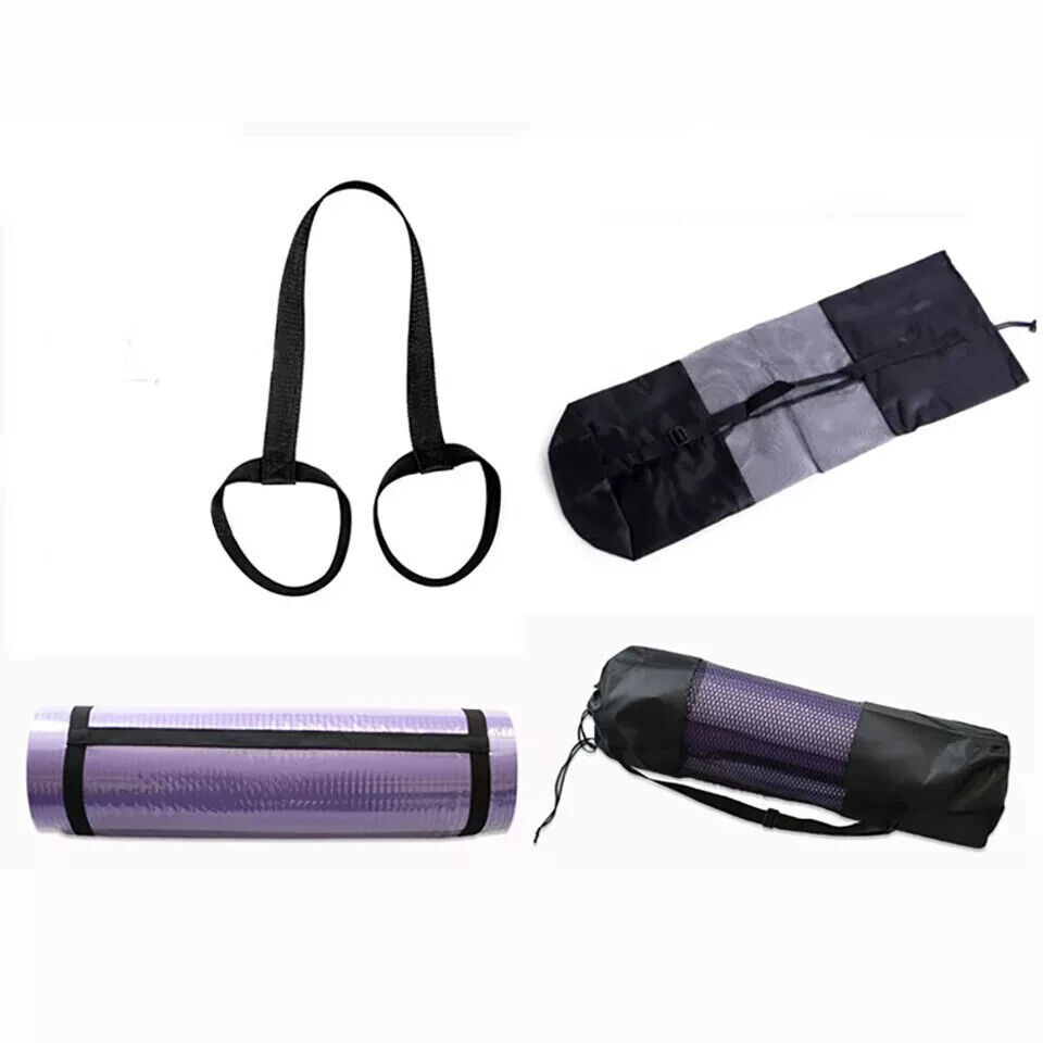 Yoga Mat 15mm Thick Durable Non Slip For Gym Exercise Fitness Pilates Workout