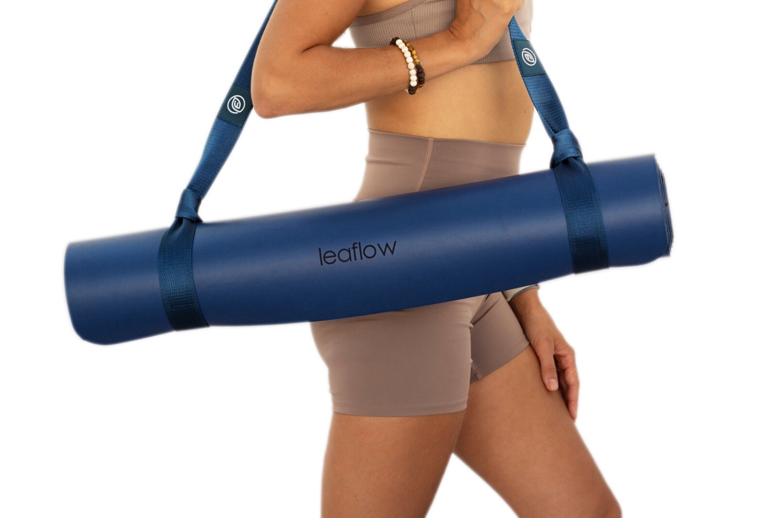 Stylish Blue Yoga Mat Carrier – Adjustable Strap Sling | Great Gift for Yogis