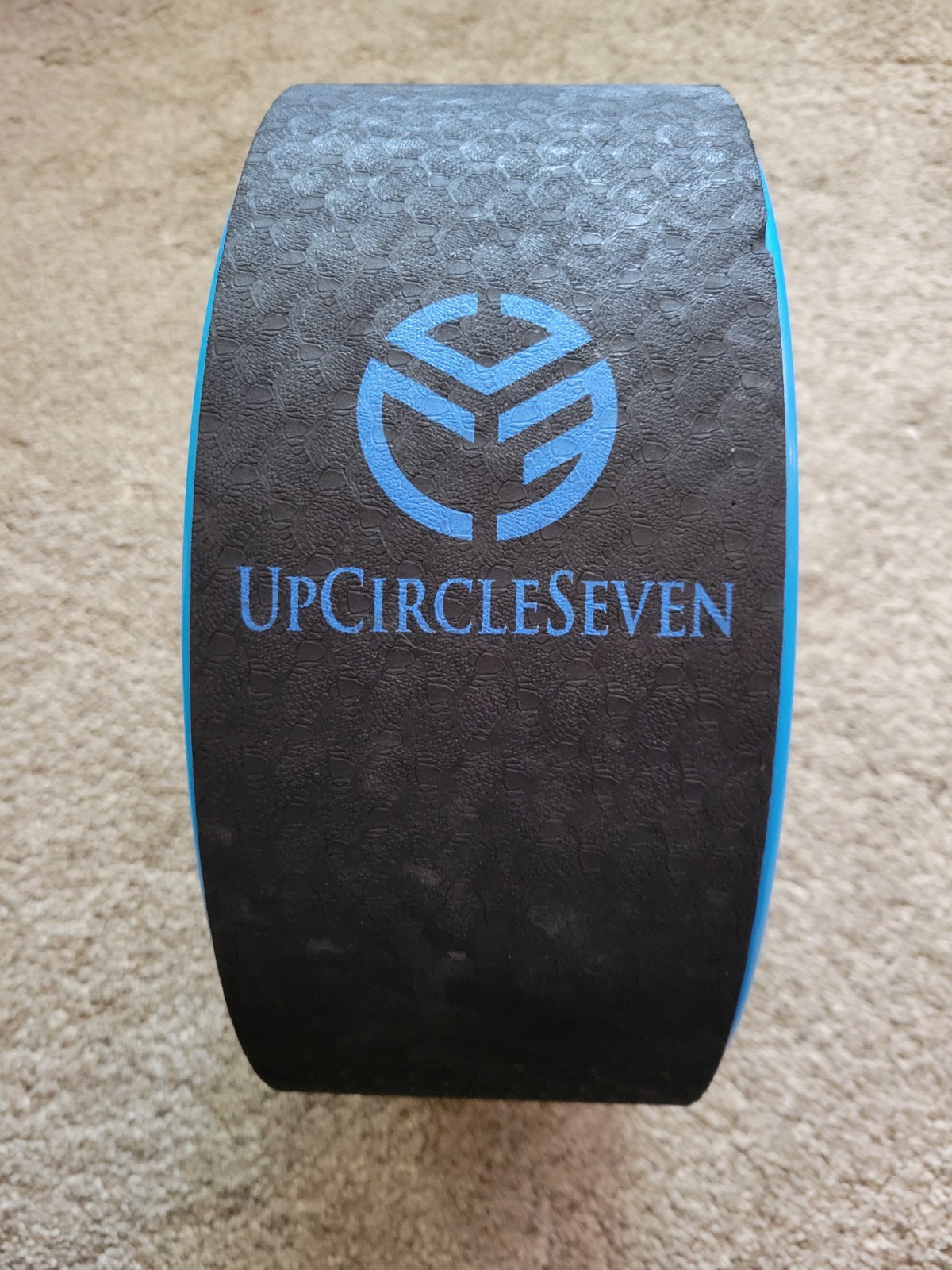 UPCIRCLESEVEN 13 Inch Matte Blue Yoga Wheel Hoop For Various Yoga Poses