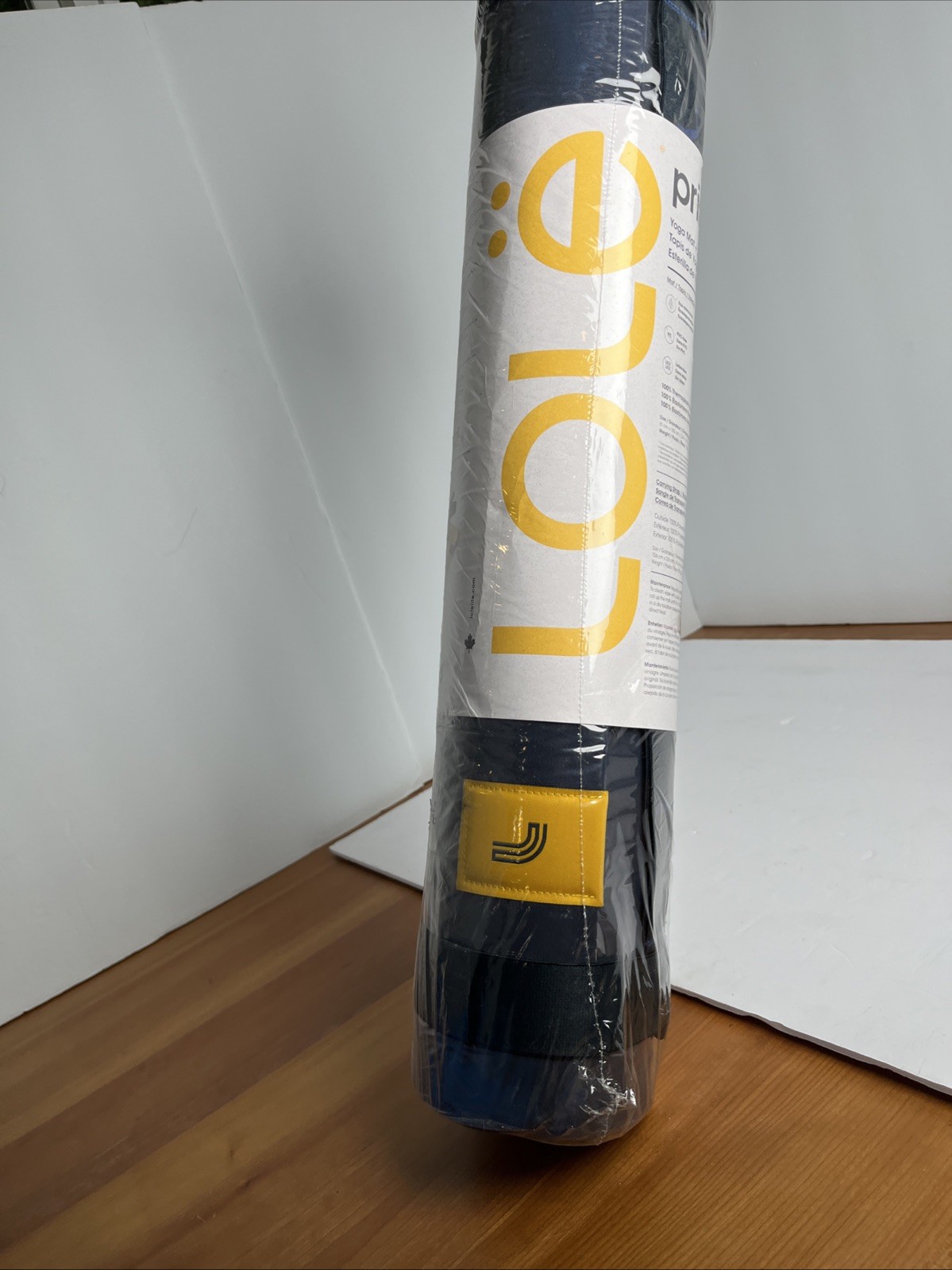 Lole Prima Yoga Mat 2-in-1 Strap Set Yellow & Blue, Non-Toxic, 6mm, 71” in x 24&Prime;