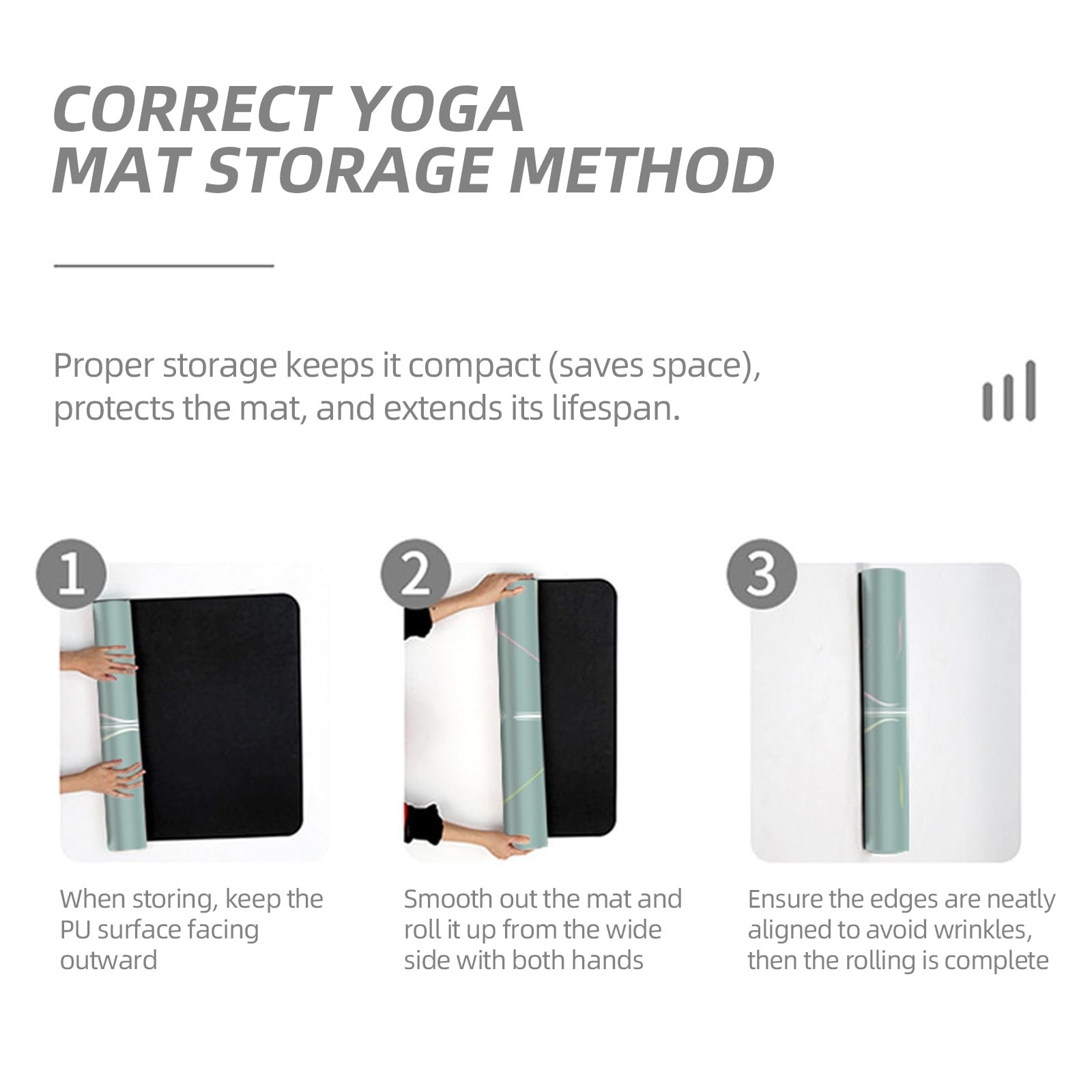Natural Rubber Yoga Mat, Matte PU Material Extra Thick Yoga Mat Non Slip, Eco…