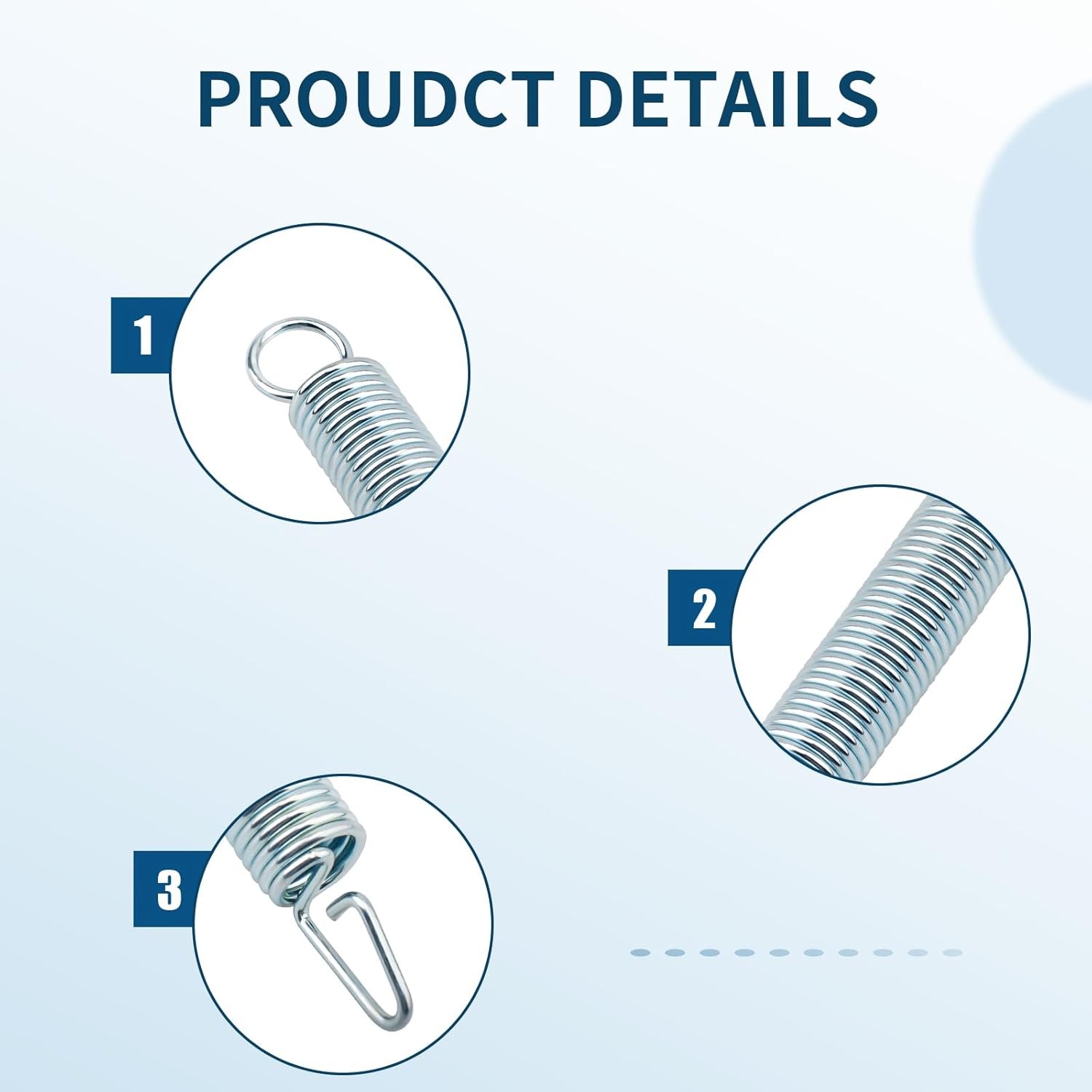 Pilates Pro Chair Replacement Springs 2-Pack Extra Resistance