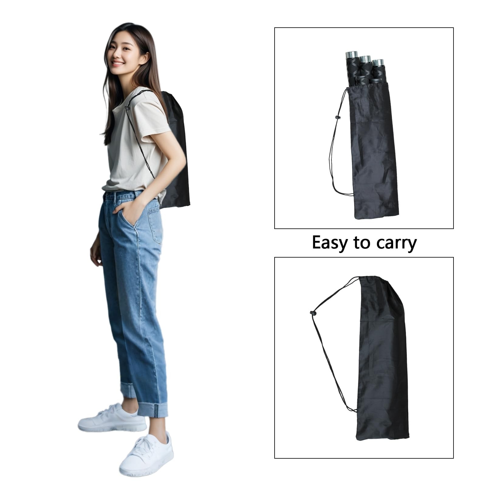 The Huang Yunming yoga stick is made of sturdy steel that is 5 feet high and …