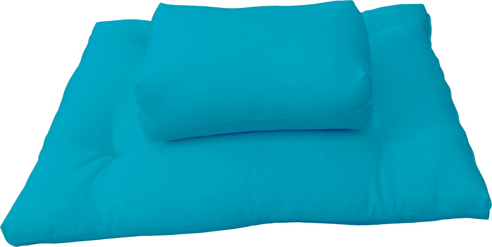 Zafu Zabuton Set, Cotton Cushions, Seats, Yoga Meditation Supports Turquoise