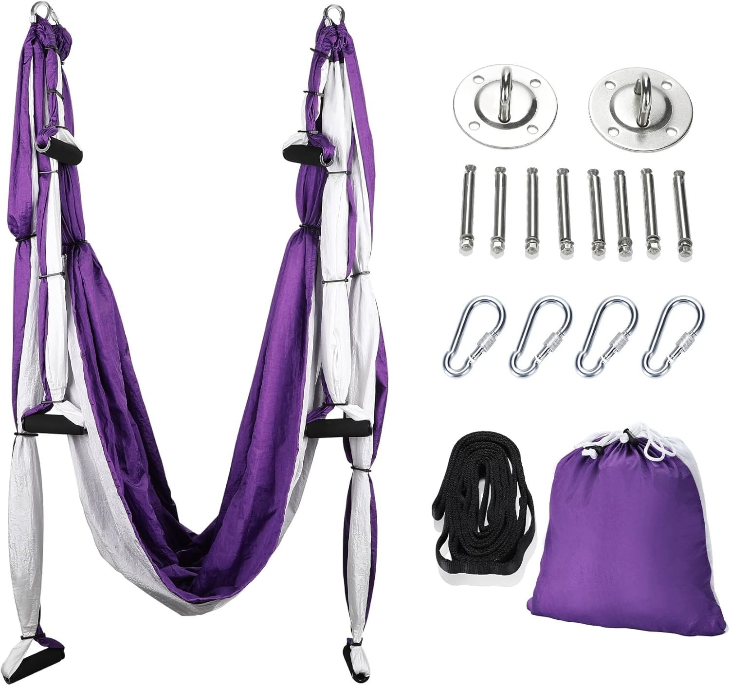 Inversion Yoga Swing Kit with Adjustable Chains for Safe and Secure Workout