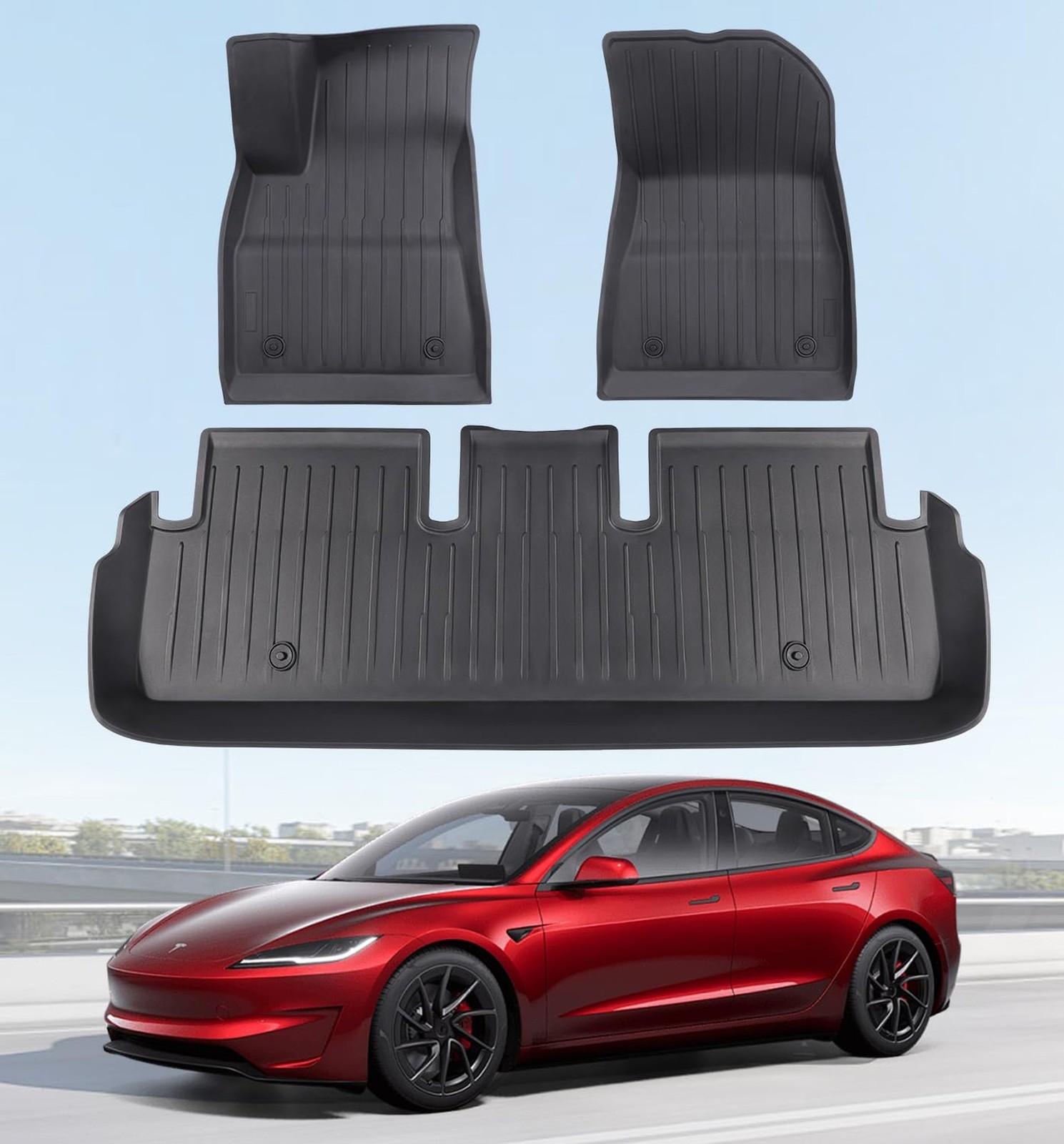 Wekar 2025 New Version Floor Mats for Tesla Model 3 Highland – Custom Fit All…