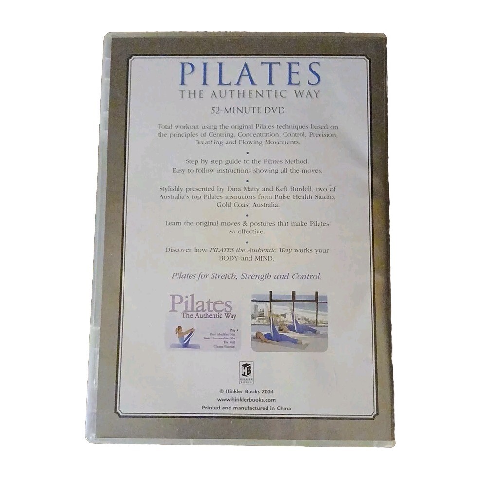 Pilates The Authentic Way DVD Basic And Intermediate VG Cond Easy Instructions