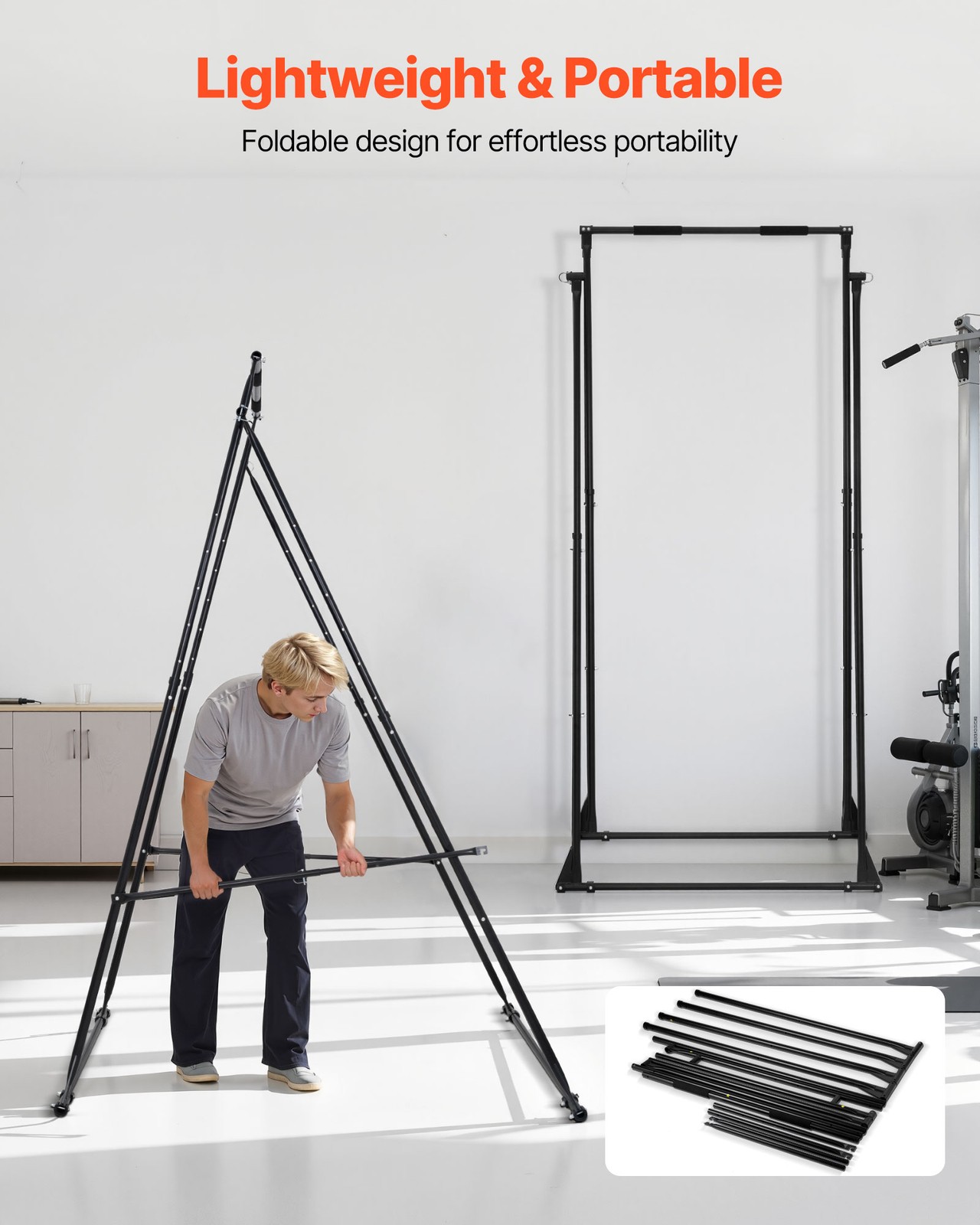 VEVOR Yoga Stand Frame 440.9lbs Load Swing Stand Triangular Structure Aerial Rig