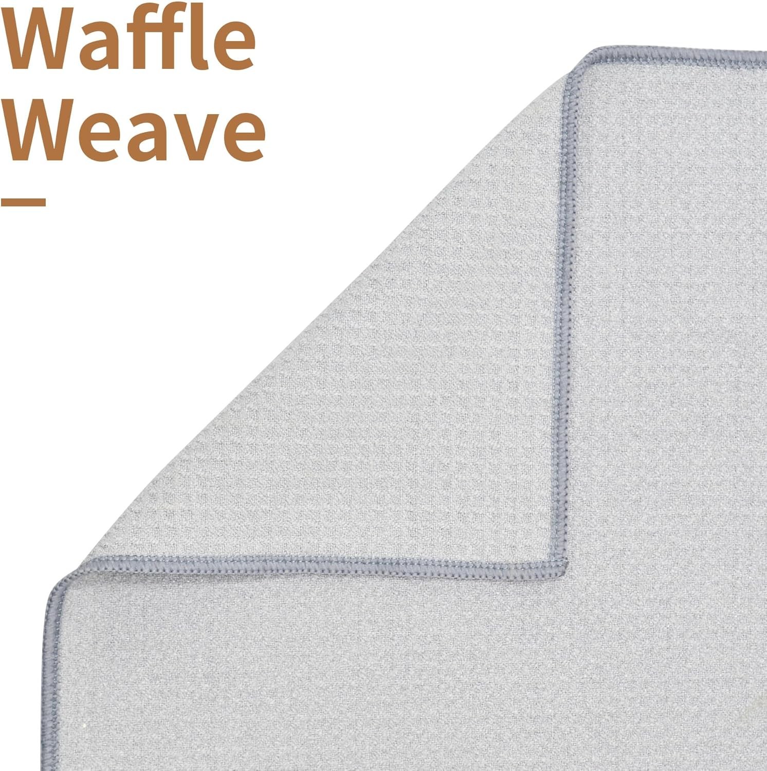 2 Pack Hot Yoga Towel with Grip 72.00" x 26.50", Gray