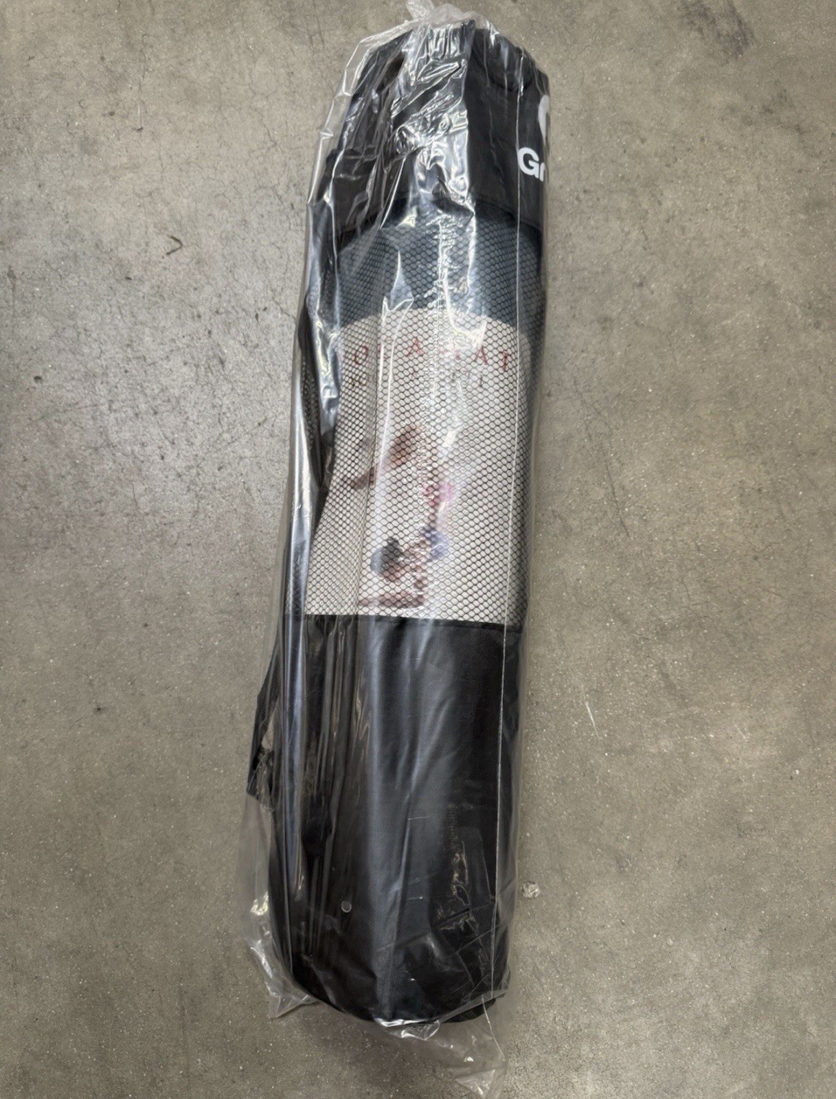 Gruper Non-Slip Foam Yoga Mat 72x24in Blue Black with Carry Bag