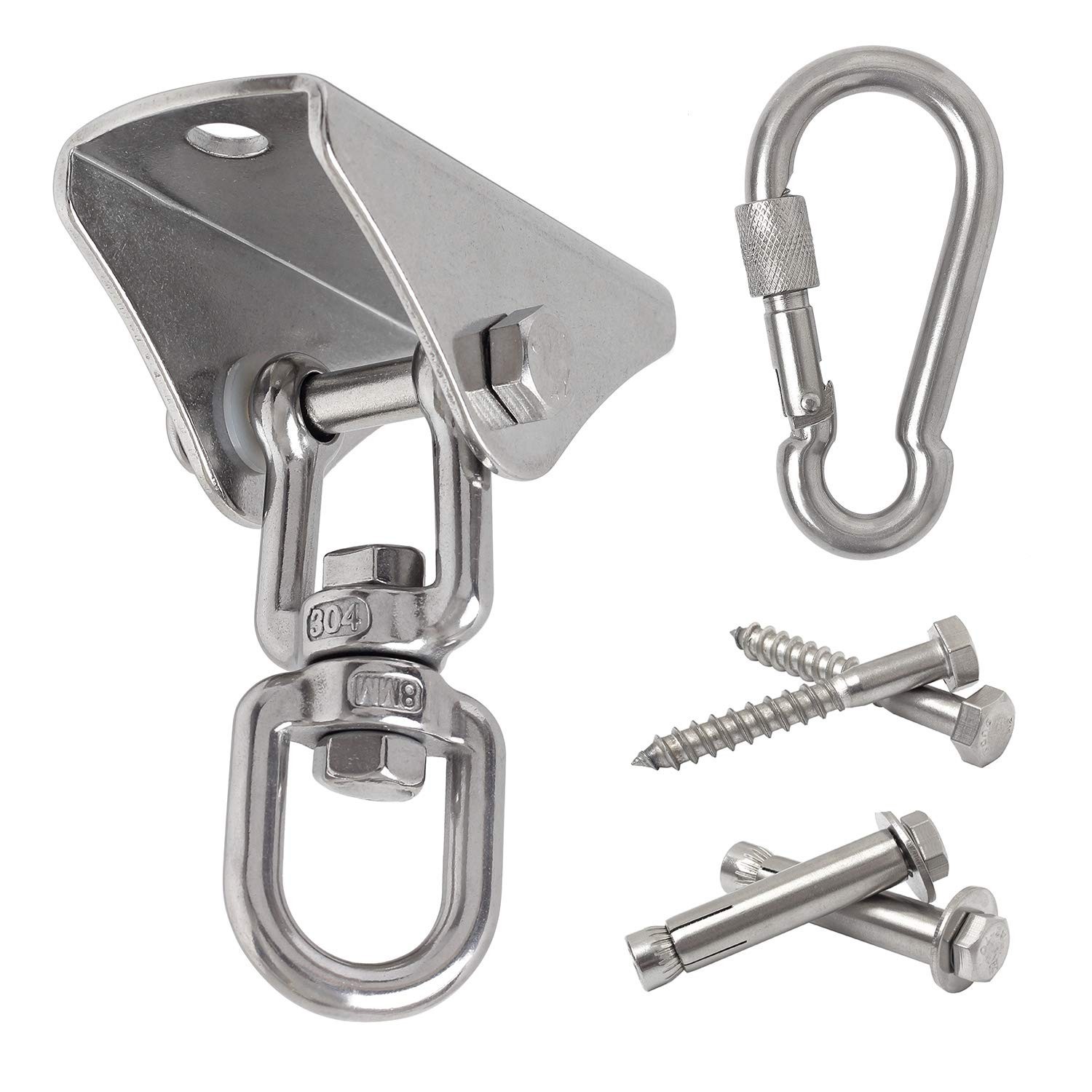 Hammock Hanging Chair Hardware kit, 1000LB Capacity Heavy Duty 360°Rotate S
