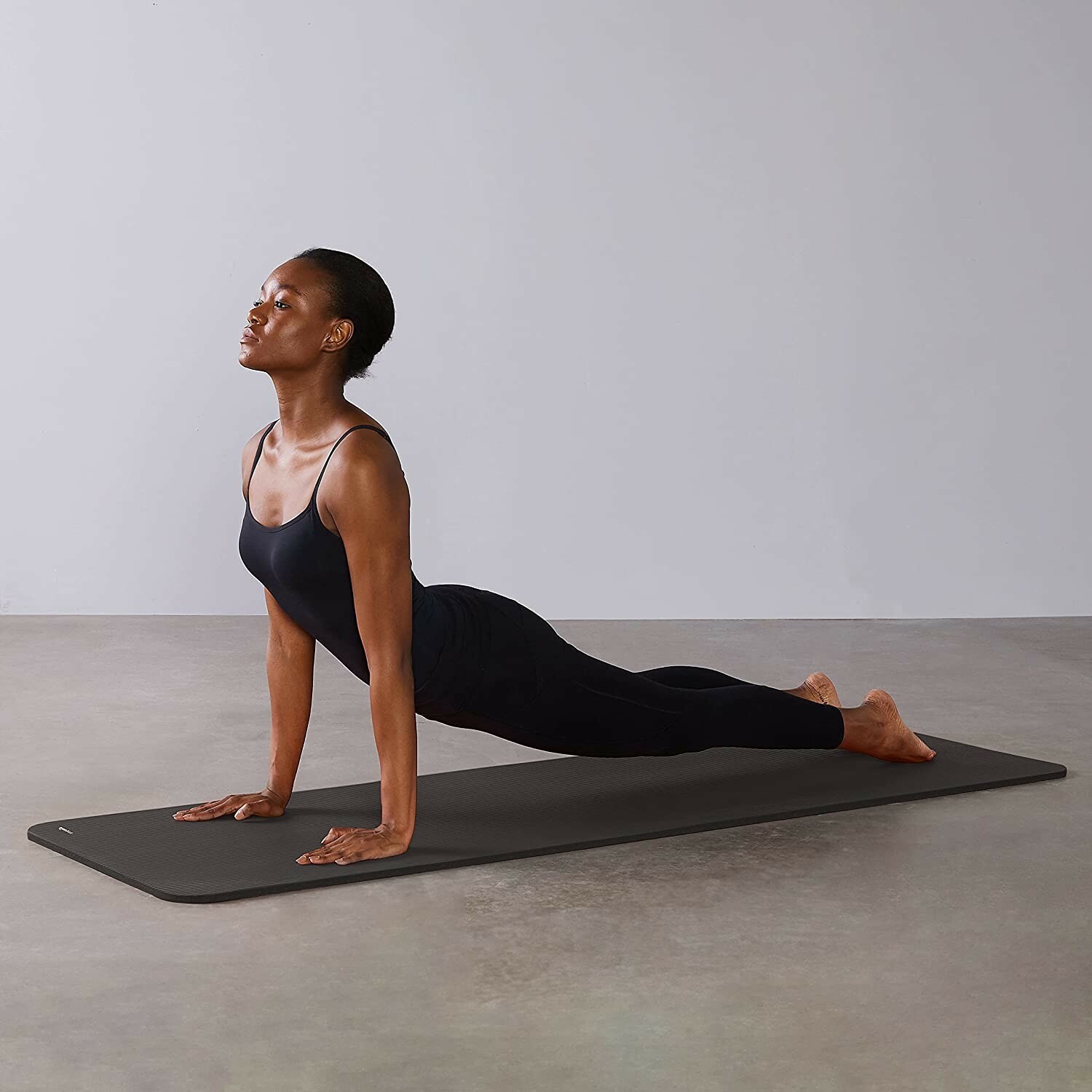 Amazon Basics 1/2-Inch Extra Thick Exercise Yoga Mat Black