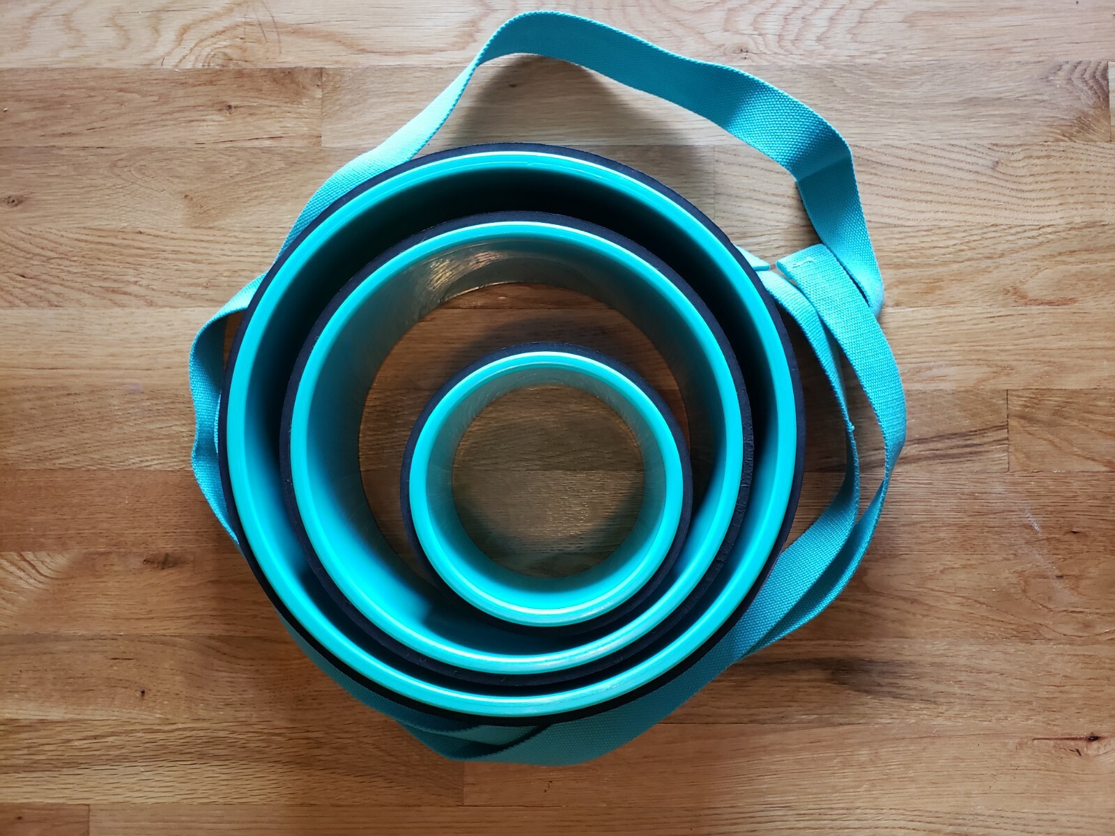 Florensi Yoga Wheel (3-Pack), Back Roller for Muscle Relaxation, Stretching Back