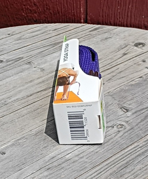 Gaiam 6 Foot Yoga Strap Blue New In Box Stretch Exercise Fitness Strap