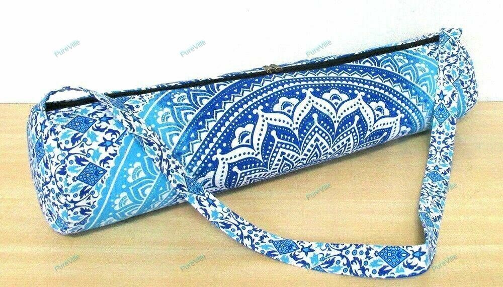 Indian New Best Quality Mandala Yoga Bag Beach Fitness Mat Strap