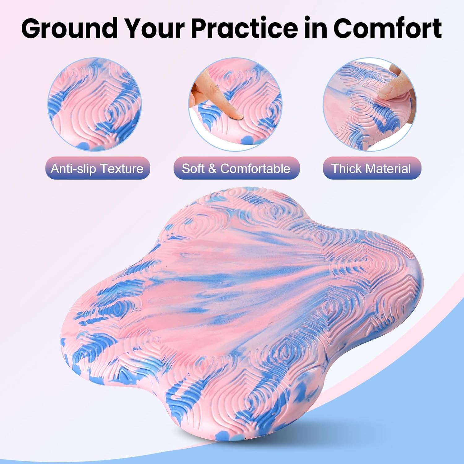 2 Pack Yoga Knee Pads Mat Set – Extra Thick Foam Kneeling Pad Cushion for Knees,